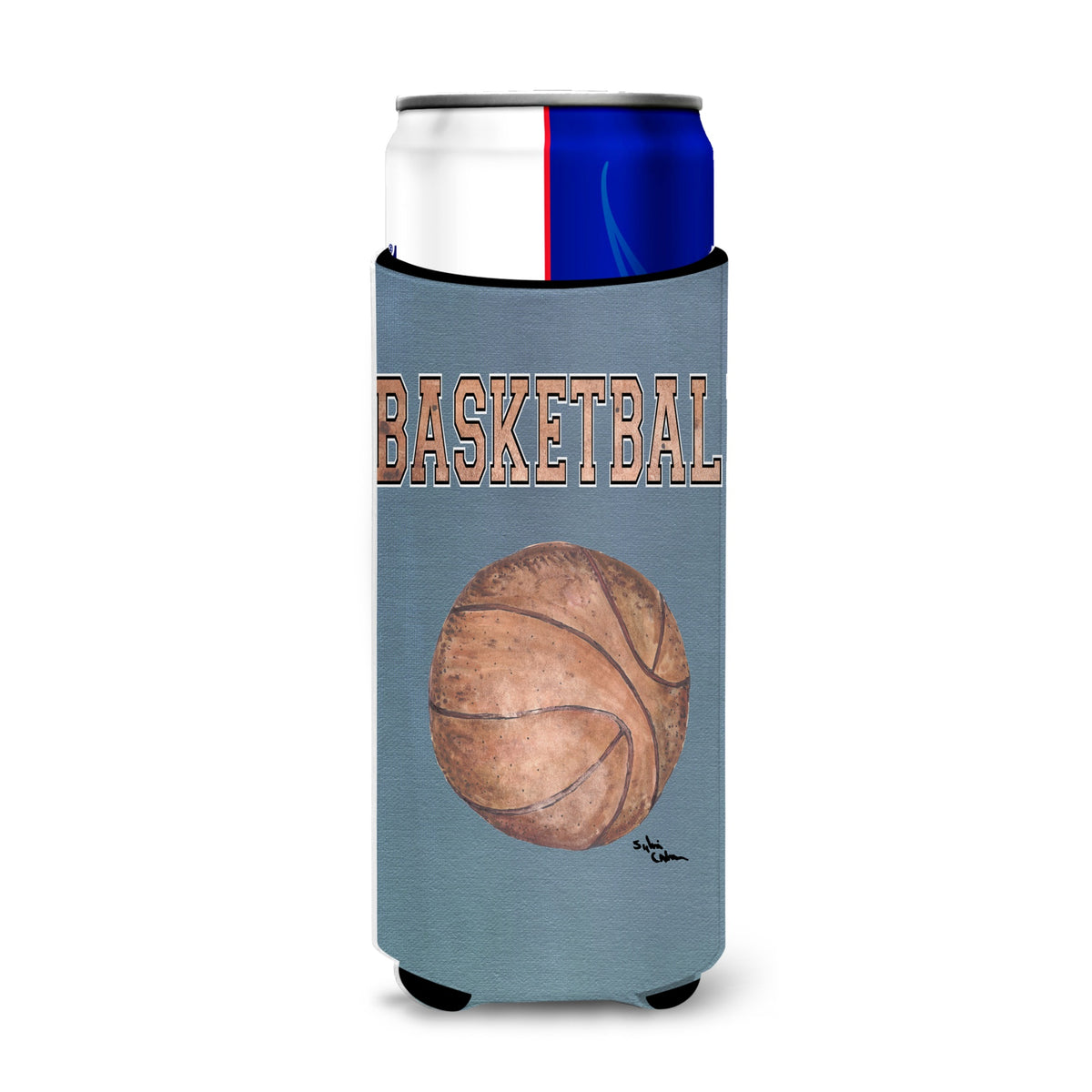Basketball Ultra Beverage Insulators For Slim Cans 8486Muk