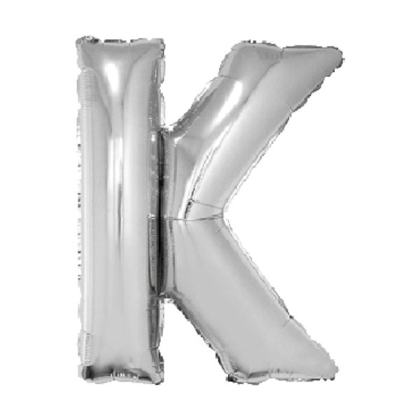 Balloon-Foil-Letter K-40″-Slv