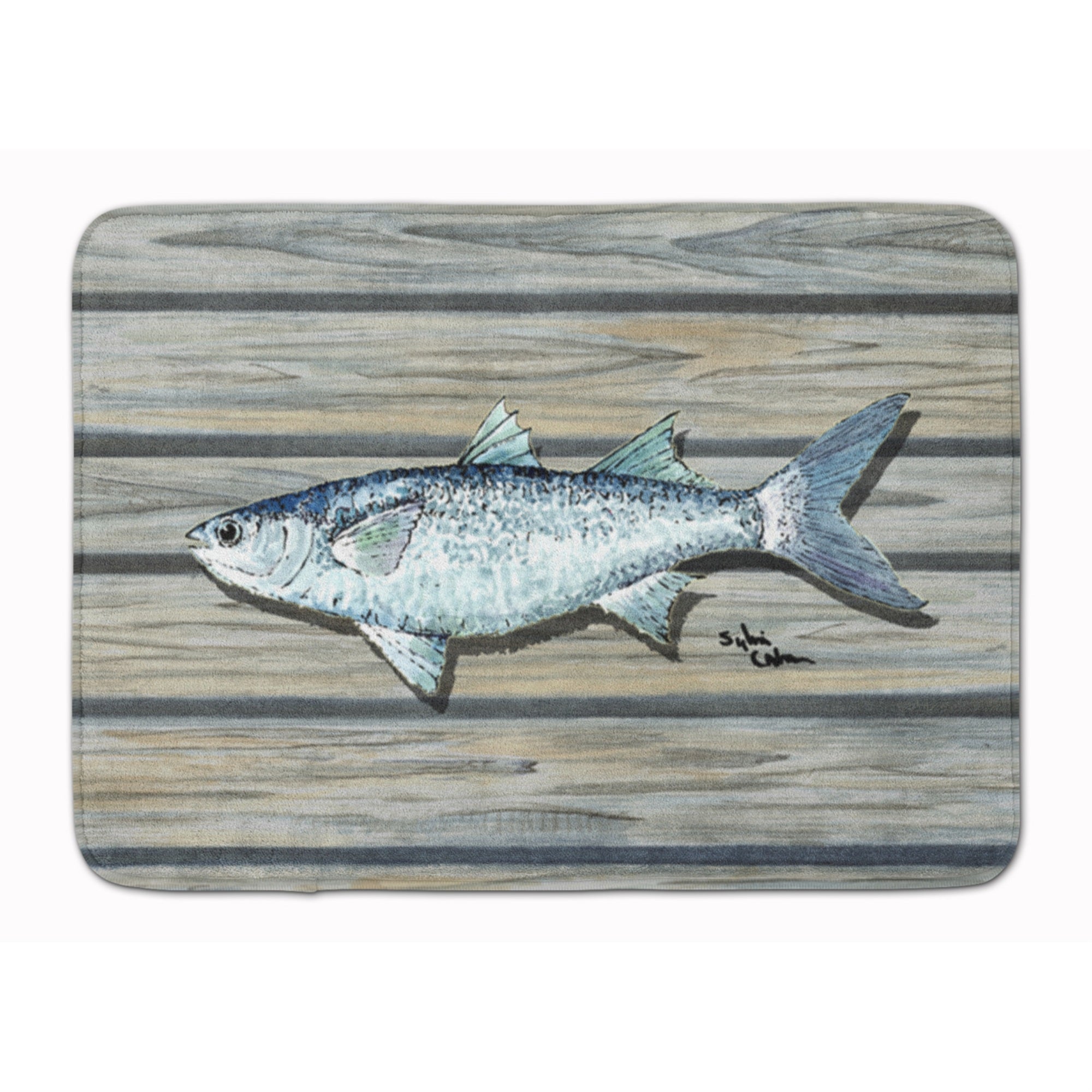 Caroline'S Treasures Fish Mullet Floor Mat, 19 X 27, Multicolor
