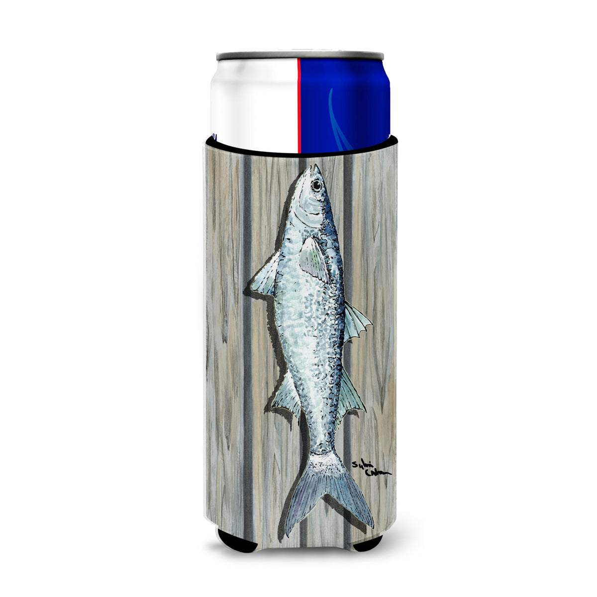 Fish Mullet Ultra Beverage Insulators For Slim Cans 8490Muk