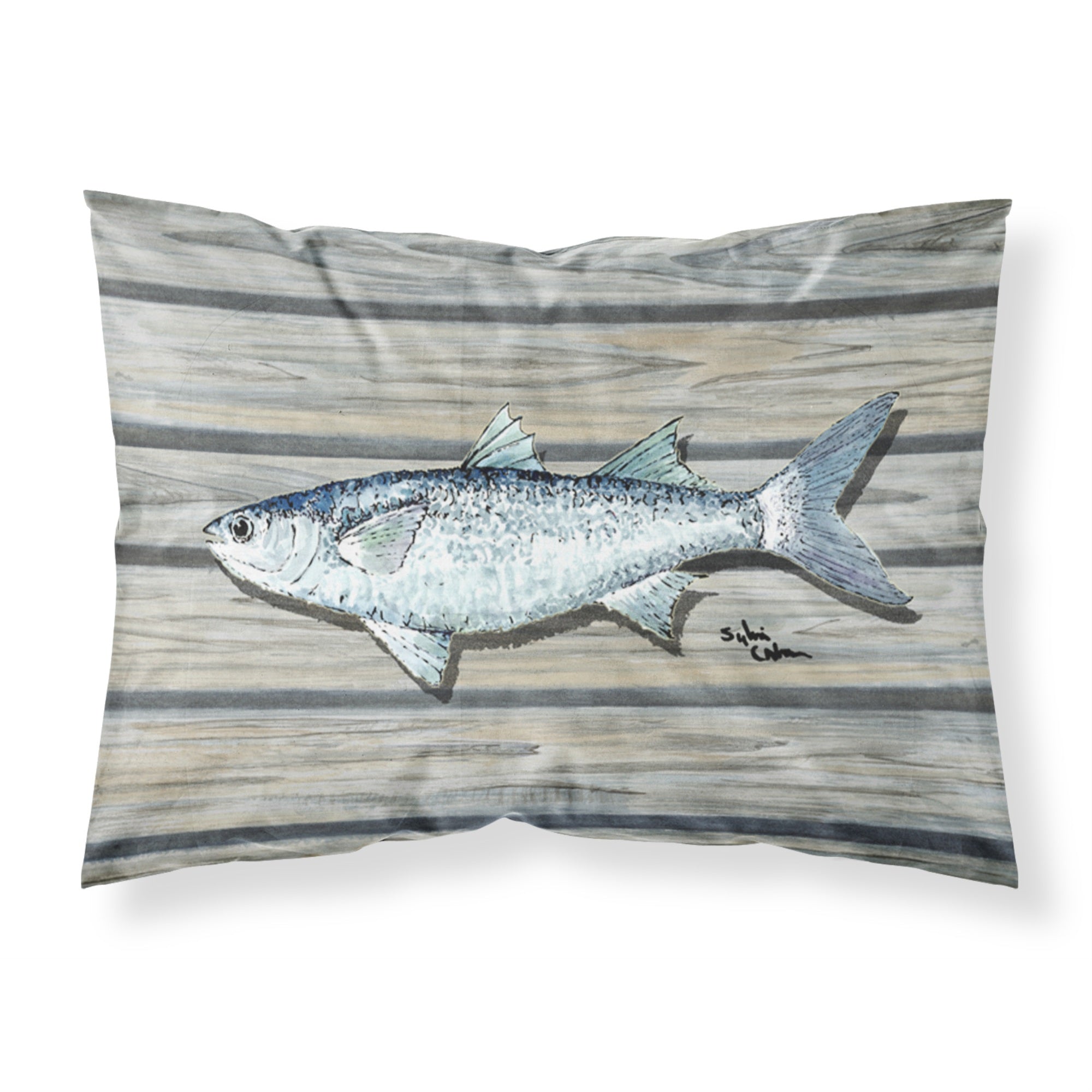 Caroline'S Treasures 8490Pillowcase Fish Mullet Moisture Wicking Fabric Standard Pillowcase, Large, Multicolor