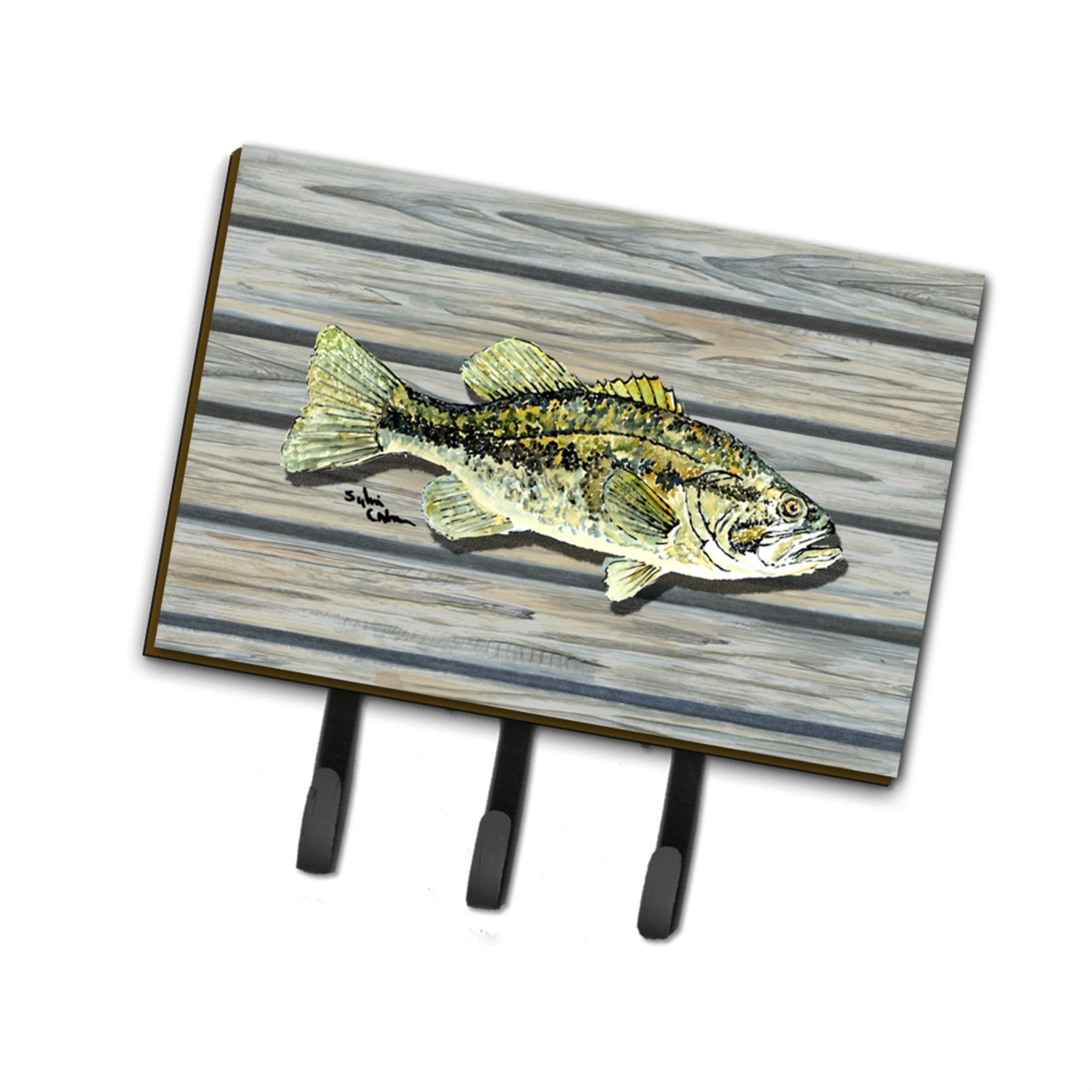 Caroline'S Treasures 8493Th68 Fish Bass Small Mouth Leash Or Key Holder, Large, Multicolor