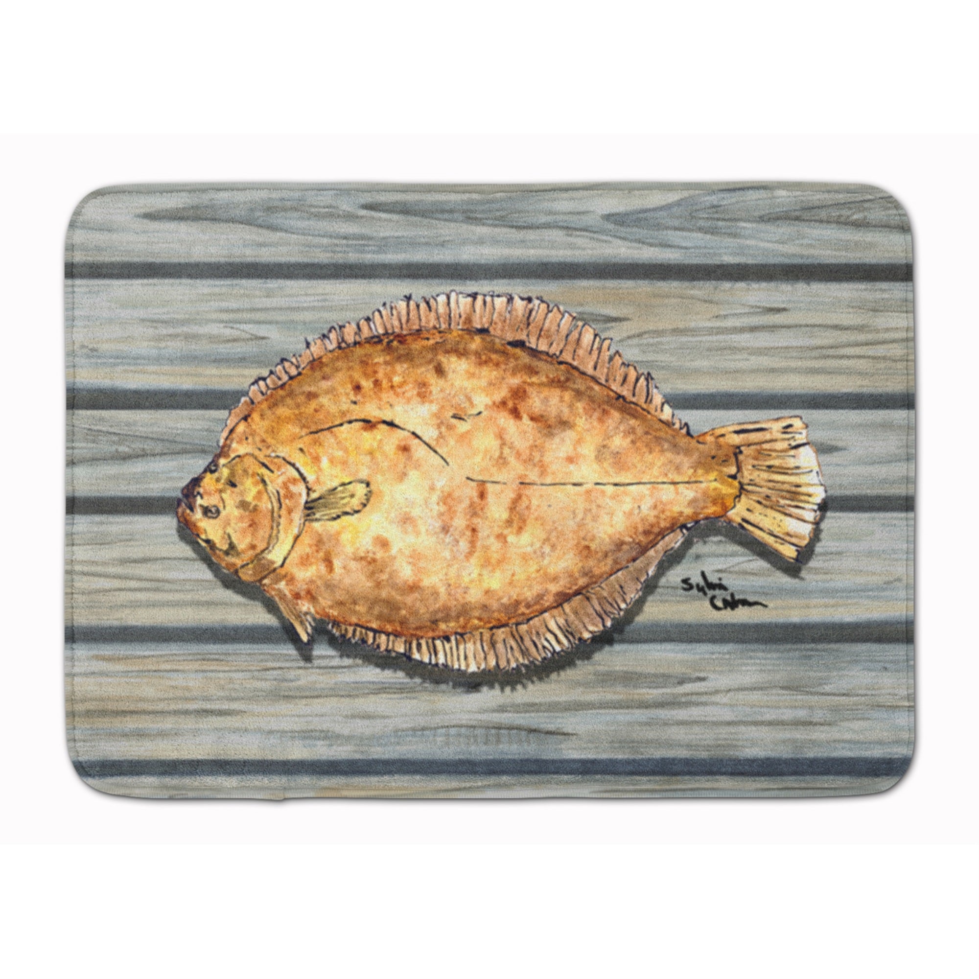 Caroline'S Treasures Fish Flounder Floor Mat, 19 X 27, Multicolor