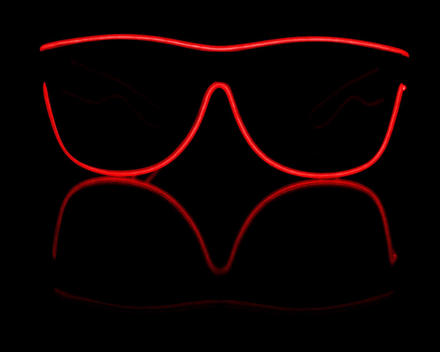 Electro Luminescent Banray Sunglasses Red