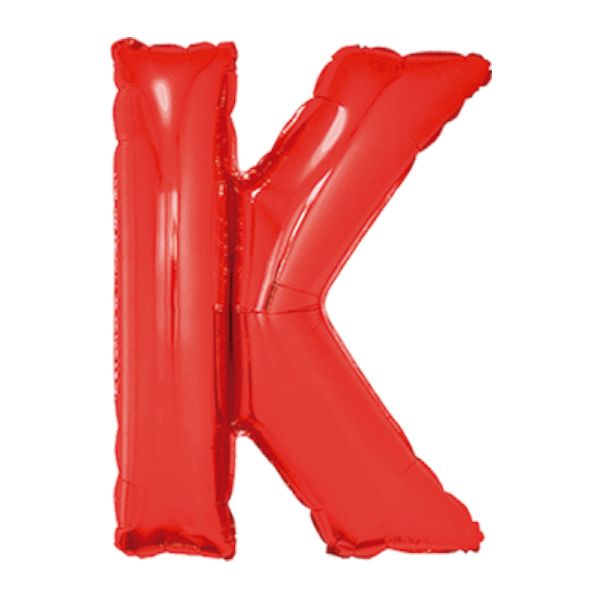 Balloon-Foil-Letter K-40″-Red