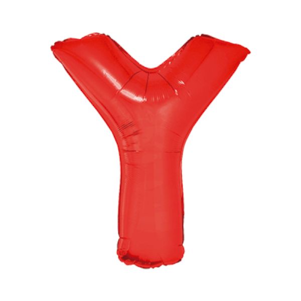 Balloon-Foil-Letter Y-40″-Red