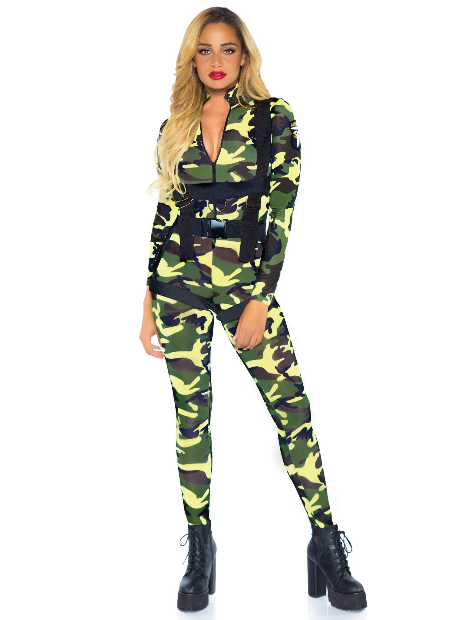 2PC.Pretty Paratrooper zipper