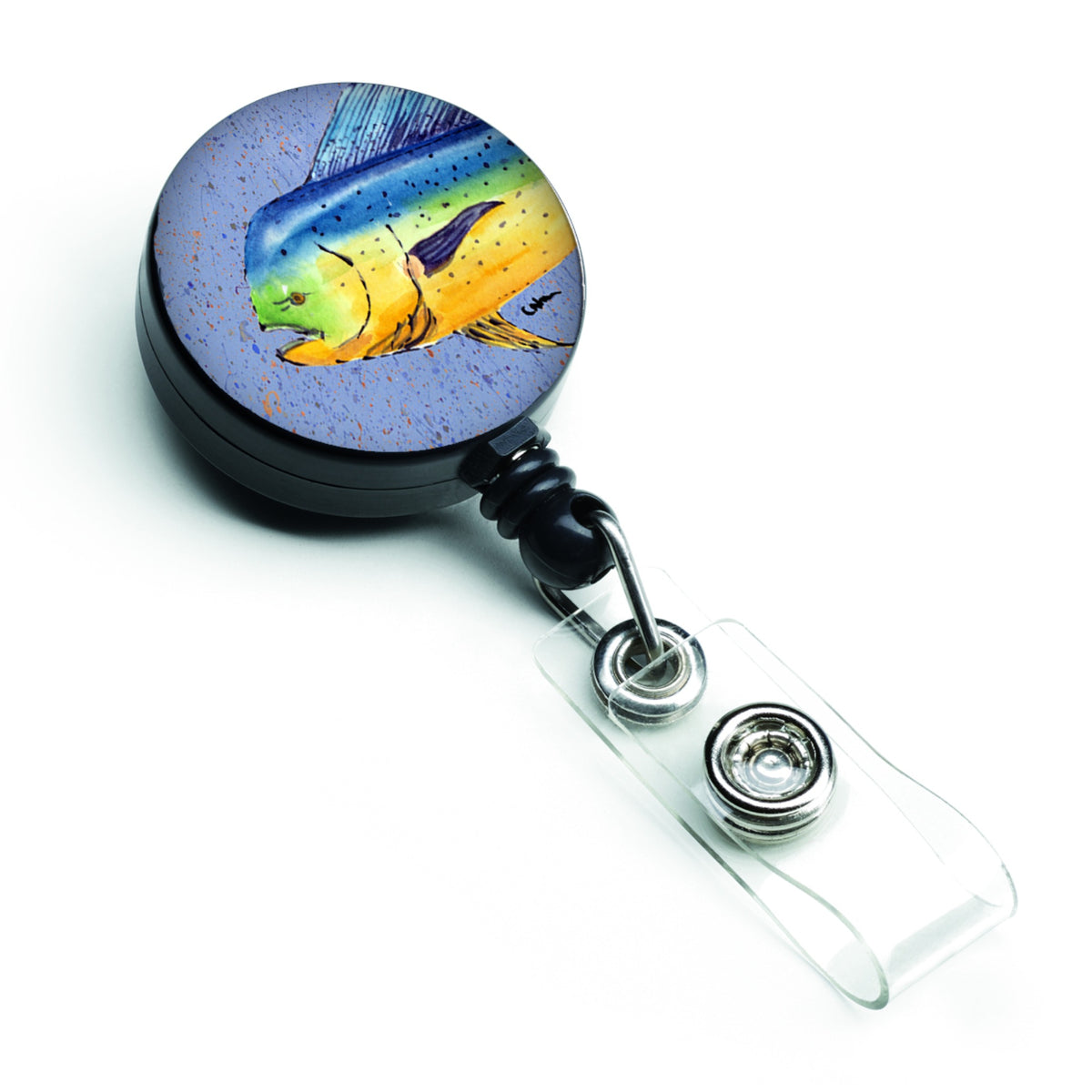 Caroline'S Treasures Dolphin Mahi Mahi Retractable Badge Reel, Multicolor (8521Br)
