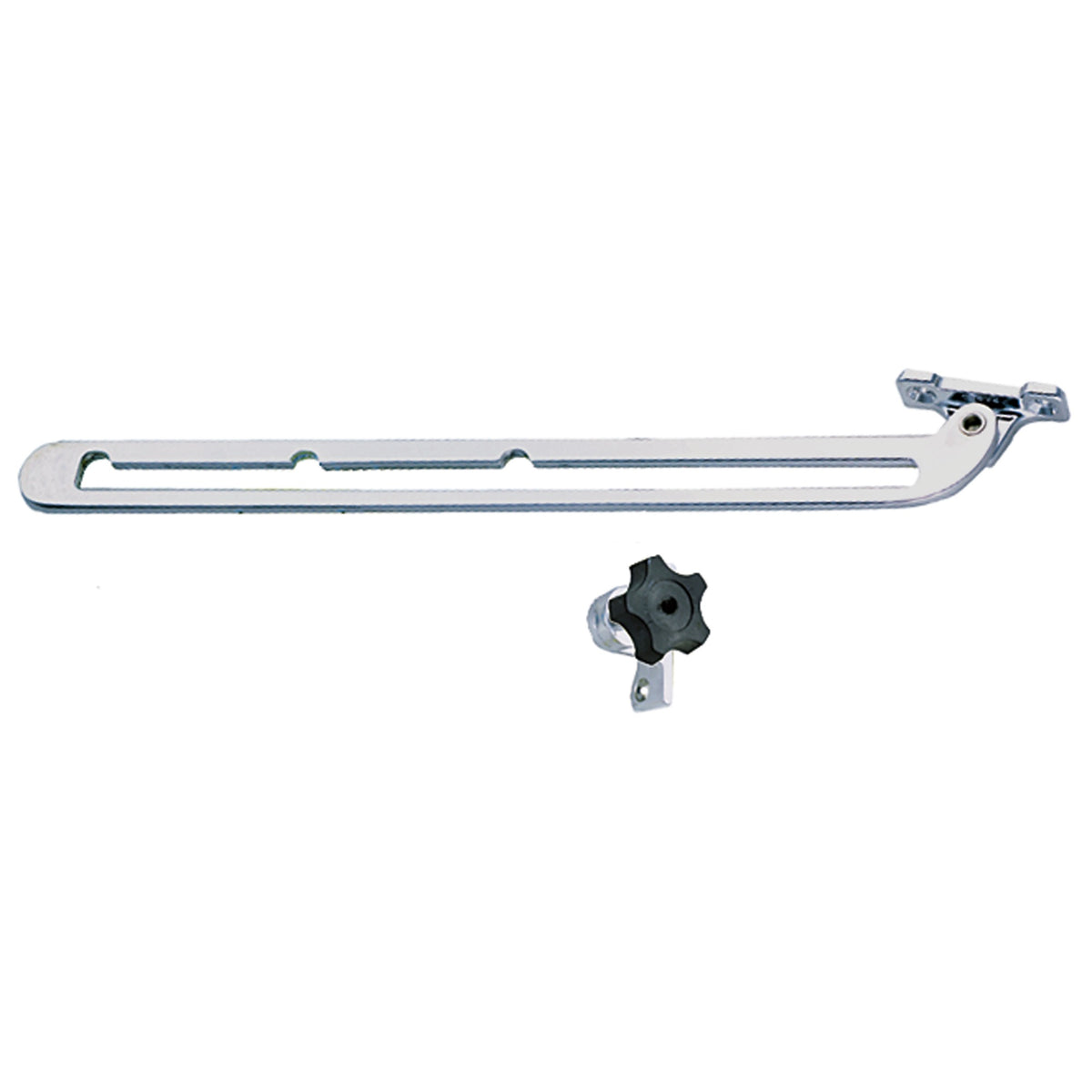 Perko 1291Dp0Chr Chrome-Plated Offset-Mount Windshield Adjuster - 12 Length With 9.5 Length Adjustment