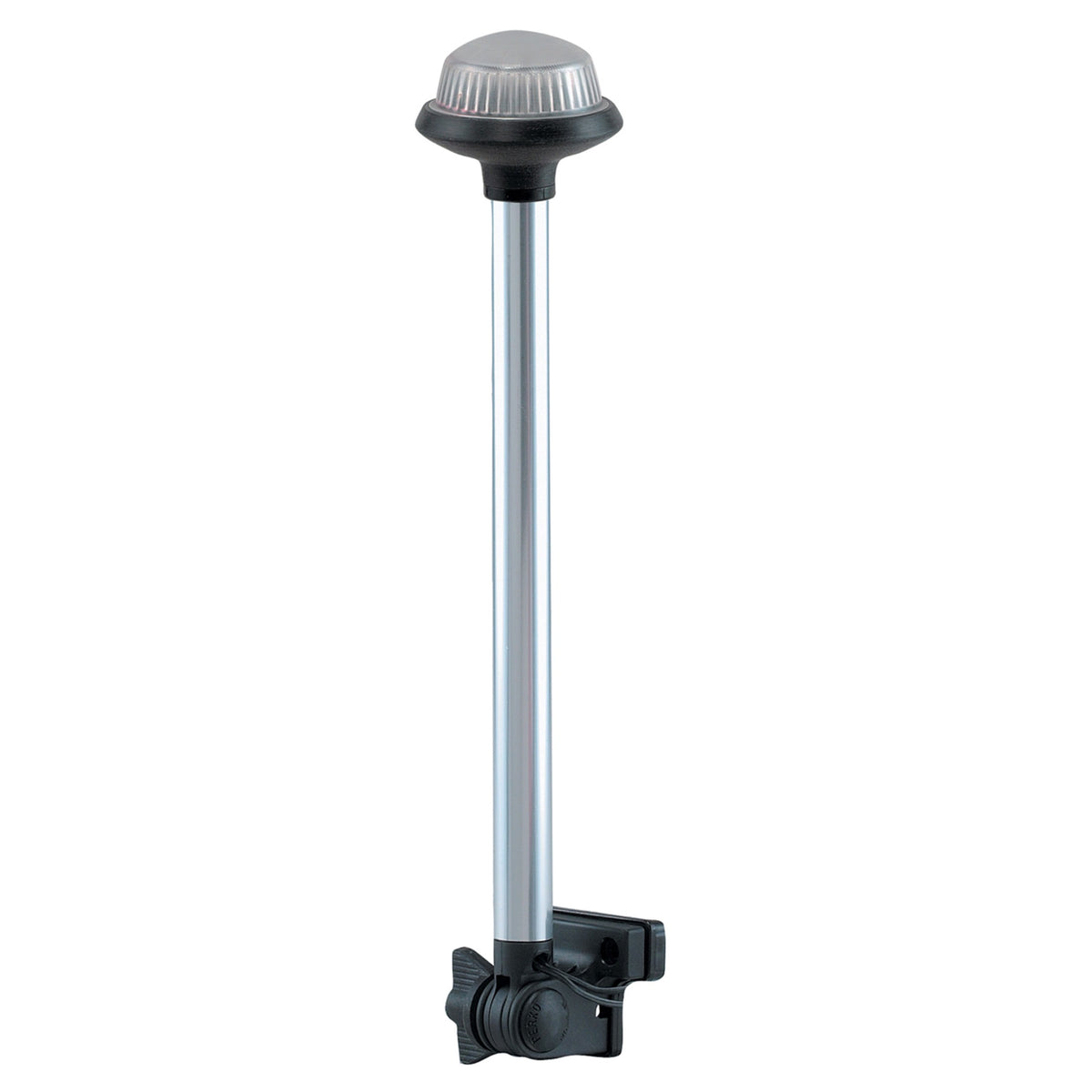 Perko 1634Dp0Chr Horizontal-Mount Fold Down White All-Round Pole Light - 14.75 Height