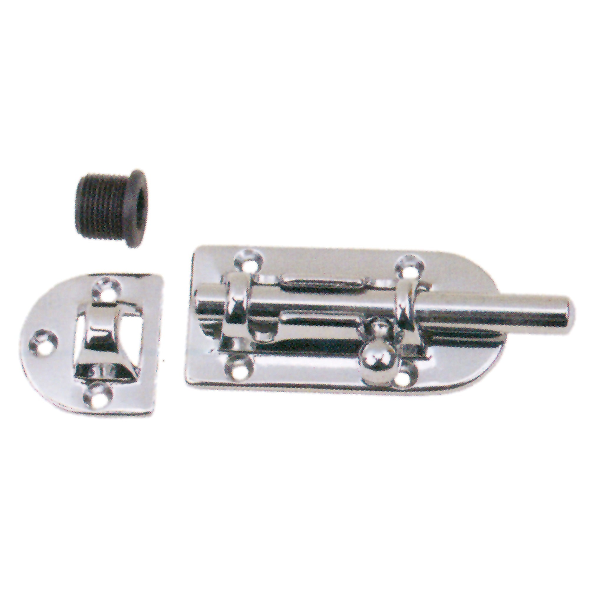 Perko 0947Dp2Chr Chrome-Plated Bronze 3/8 Barrel Bolt - 4-5/16 X 1-7/16