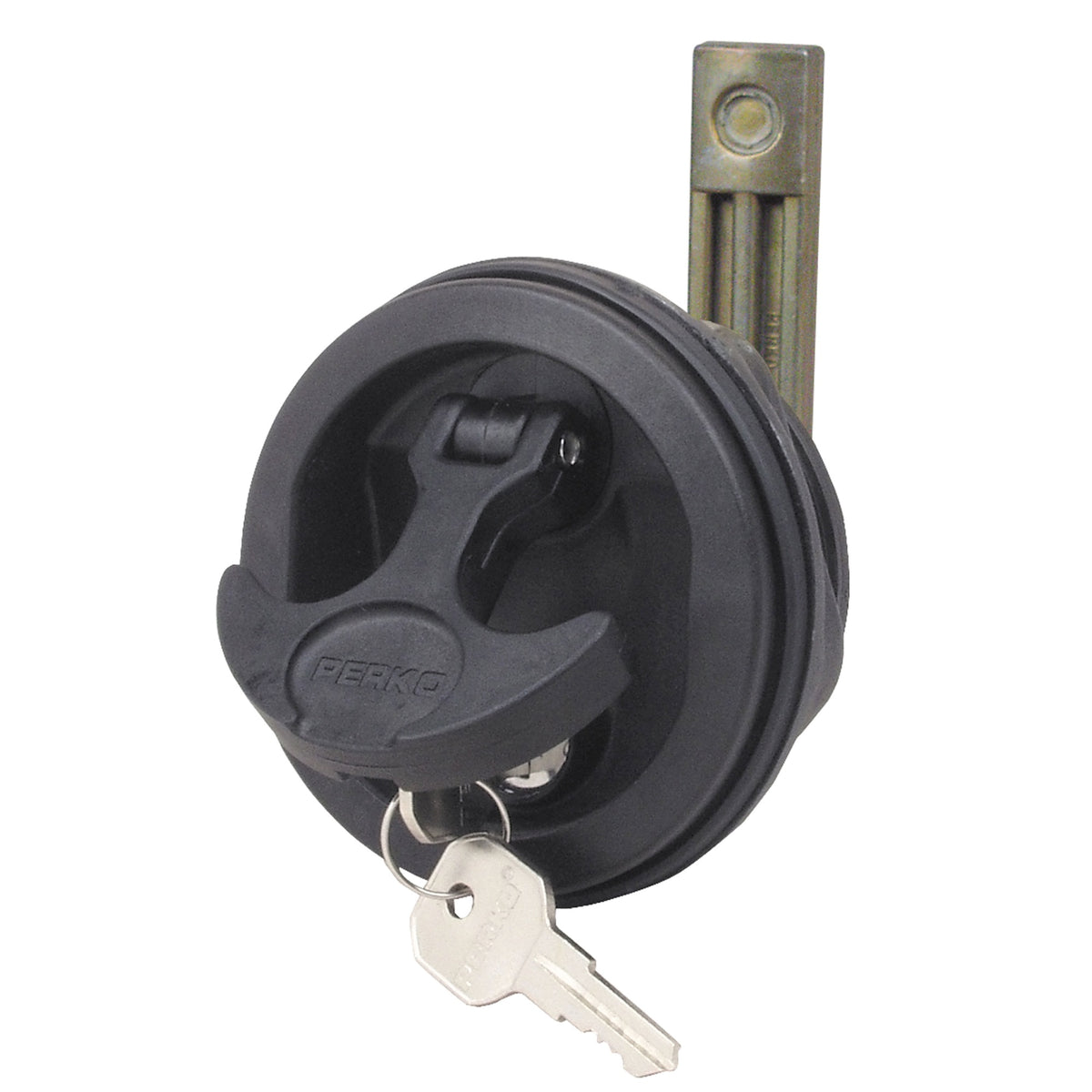 Perko 1091Dp3Blk Surface-Mount Locking Latch For 1/8 To 3/4 Thick Smooth/Carpeted Surface, Fits 2-1/2 Hole - 1-1/4 To 1-