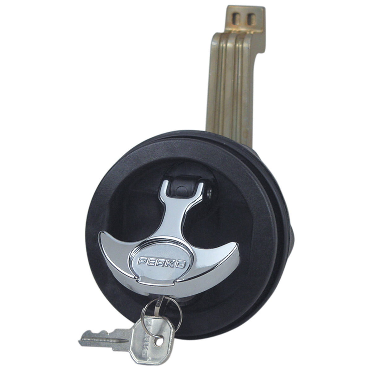 Perko 1091Dp4Blk Surface-Mount Locking Latch For 1/8 To 3/4 Thick Smooth/Carpeted Surface, Fits 2-1/2 Hole - 1/2 To 3 