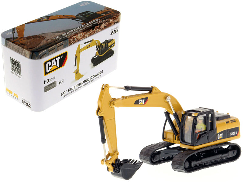 Cat Caterpillar 320D L Hydraulic Excavator With Operator 'High Line' Series 1/87 (Ho) Scale Diecast Model By Diecast Masters