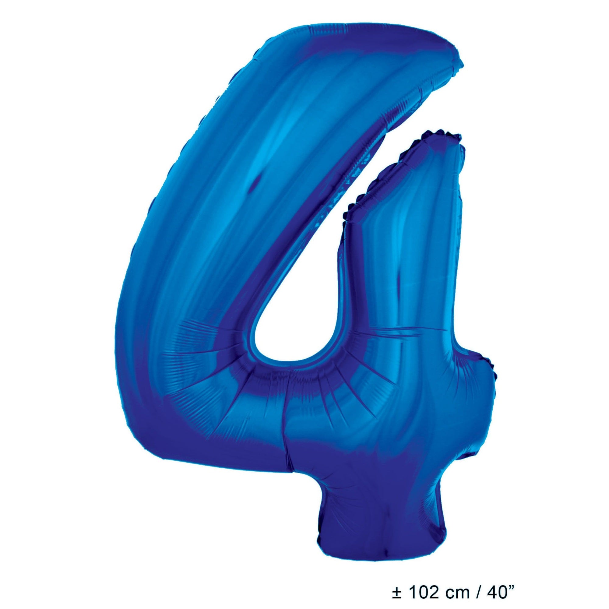 Balloon-Foil-Number 4-40″-Blue