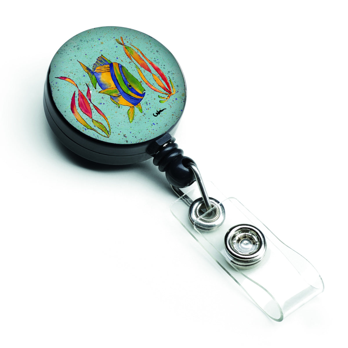 Caroline'S Treasures Tropical Fish Retractable Badge Reel, Multicolor (8530Br)