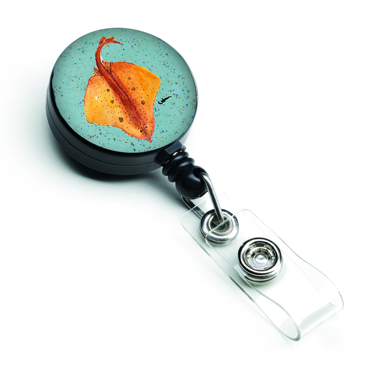 Caroline'S Treasures Stingray Retractable Badge Reel, Multicolor (8532Br)