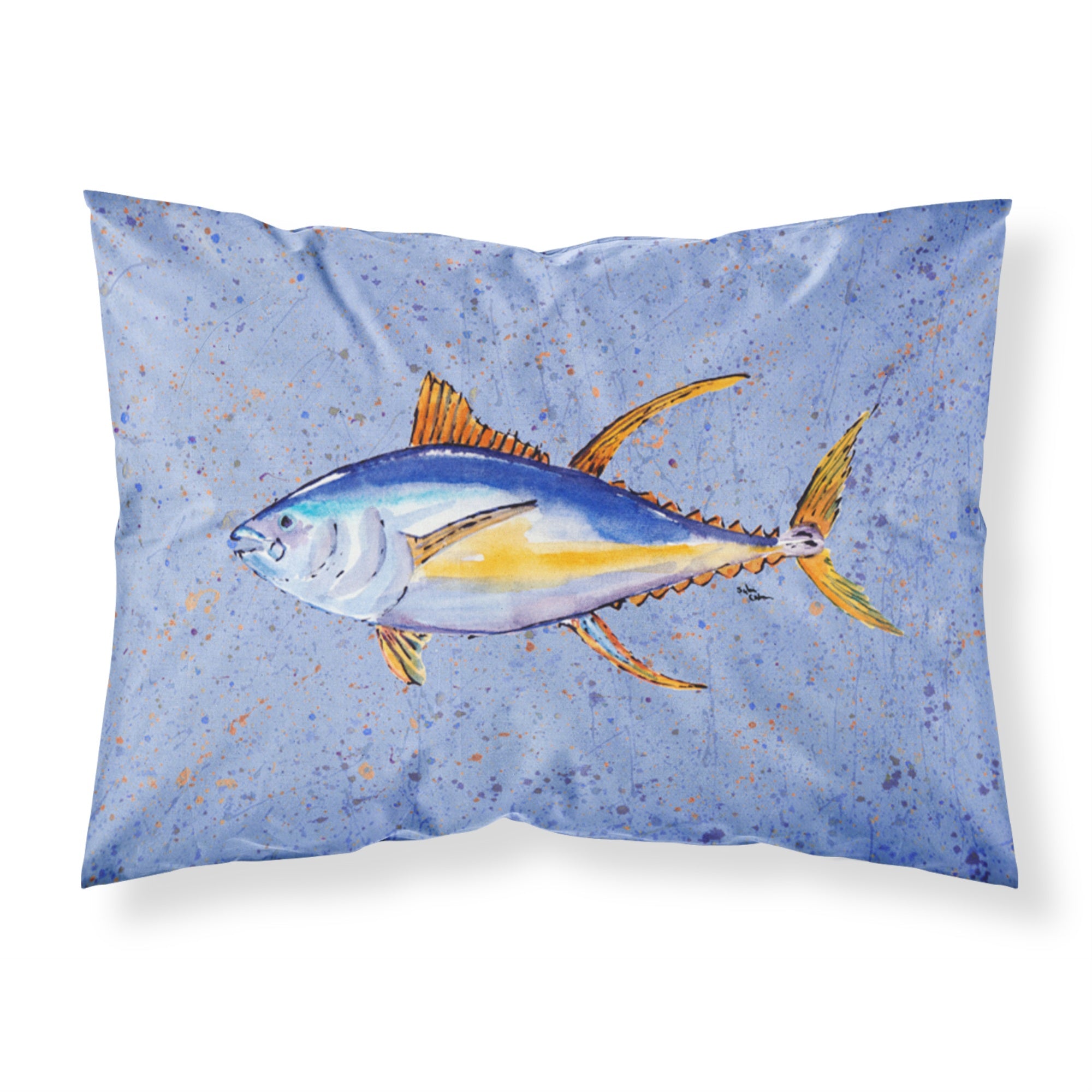 Caroline'S Treasures 8535Pillowcase Tuna Fish Moisture Wicking Fabric Standard Pillowcase, Large, Multicolor