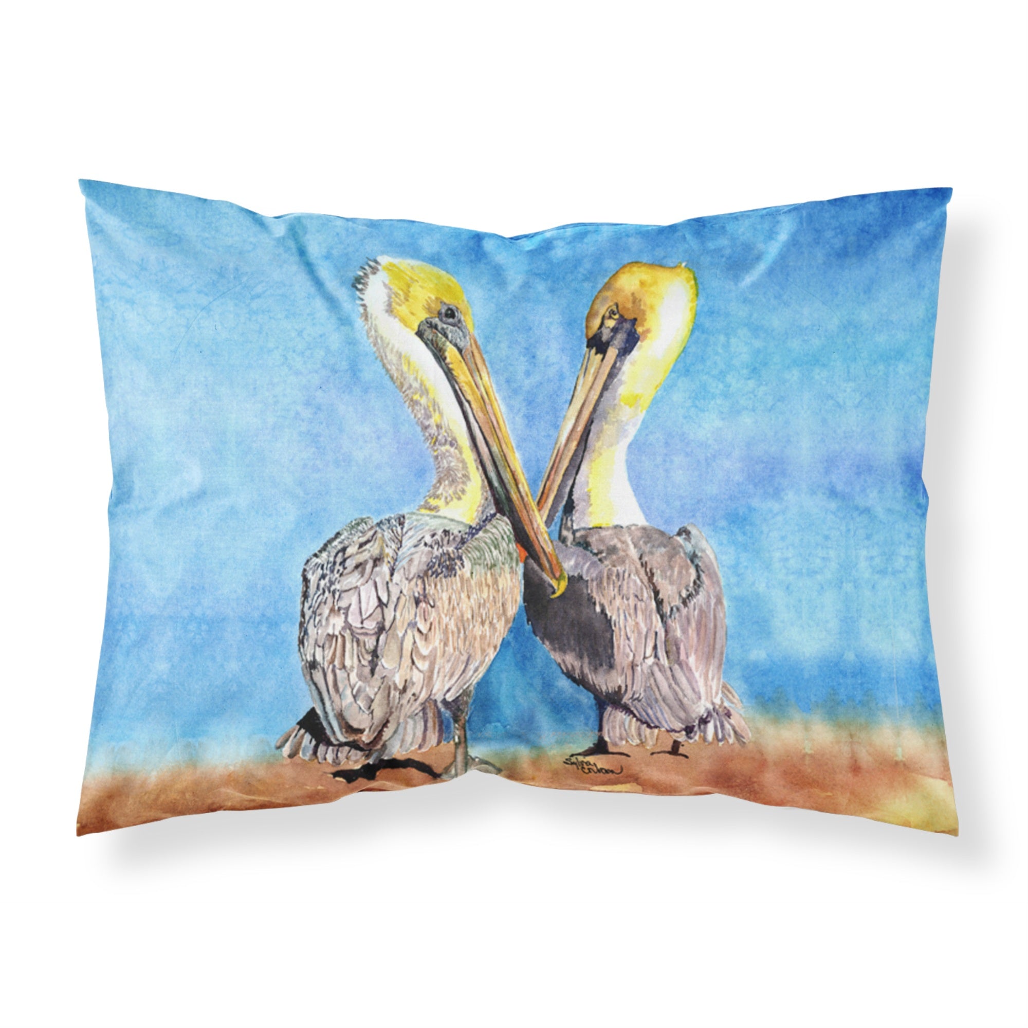 Caroline'S Treasures 8539Pillowcase Pelican Moisture Wicking Fabric Standard Pillowcase, Large, Multicolor