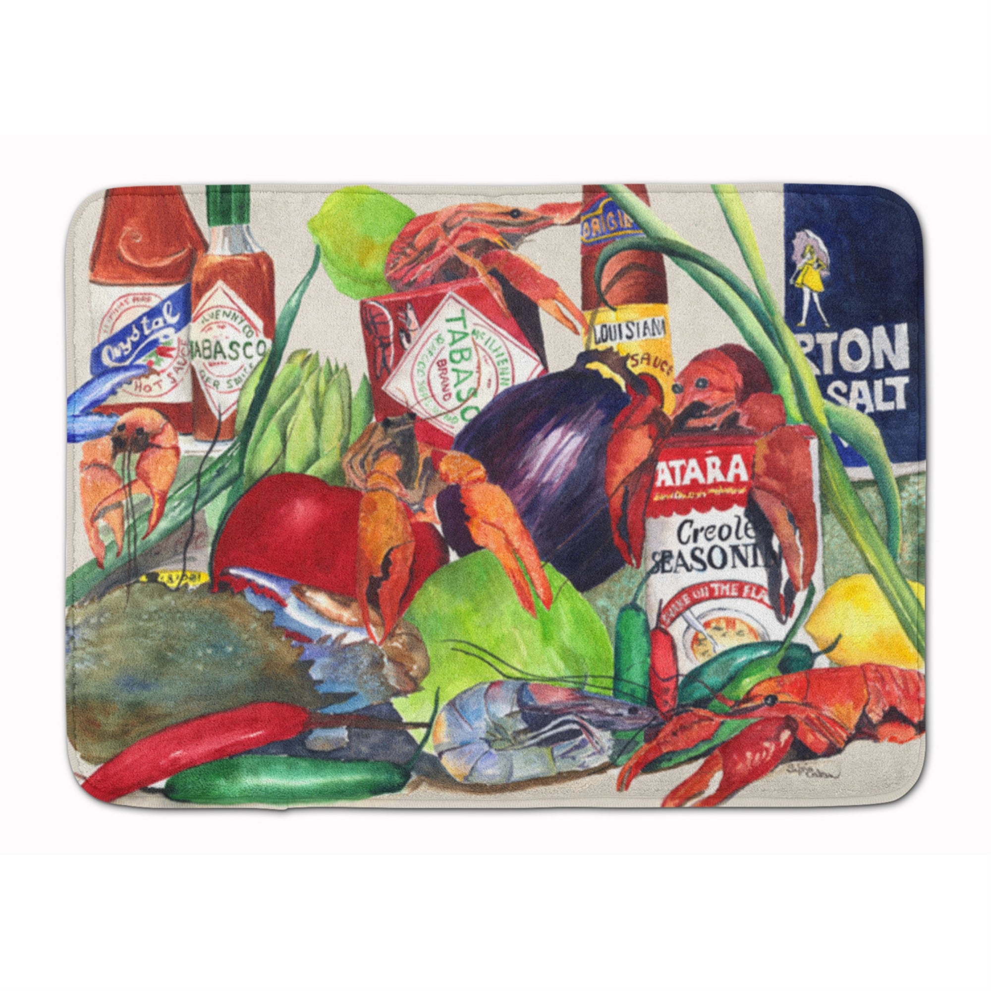 Caroline'S Treasures Louisana Spices Floor Mat, 19 X 27, Multicolor