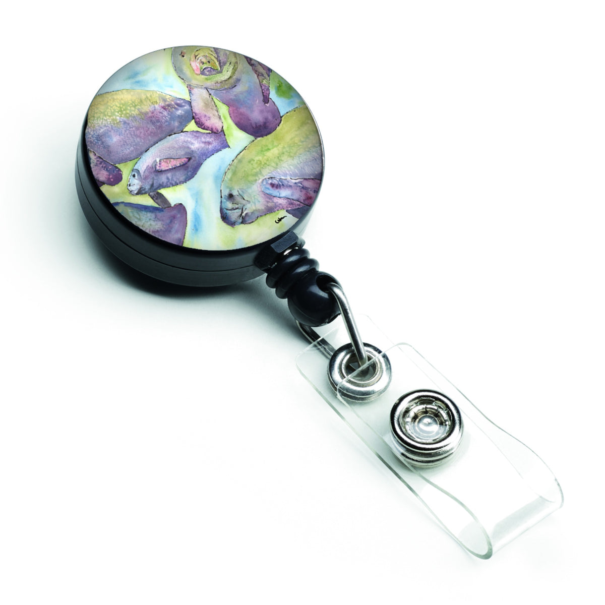 Caroline'S Treasures Manatee Retractable Badge Reel, Multicolor (8544Br)