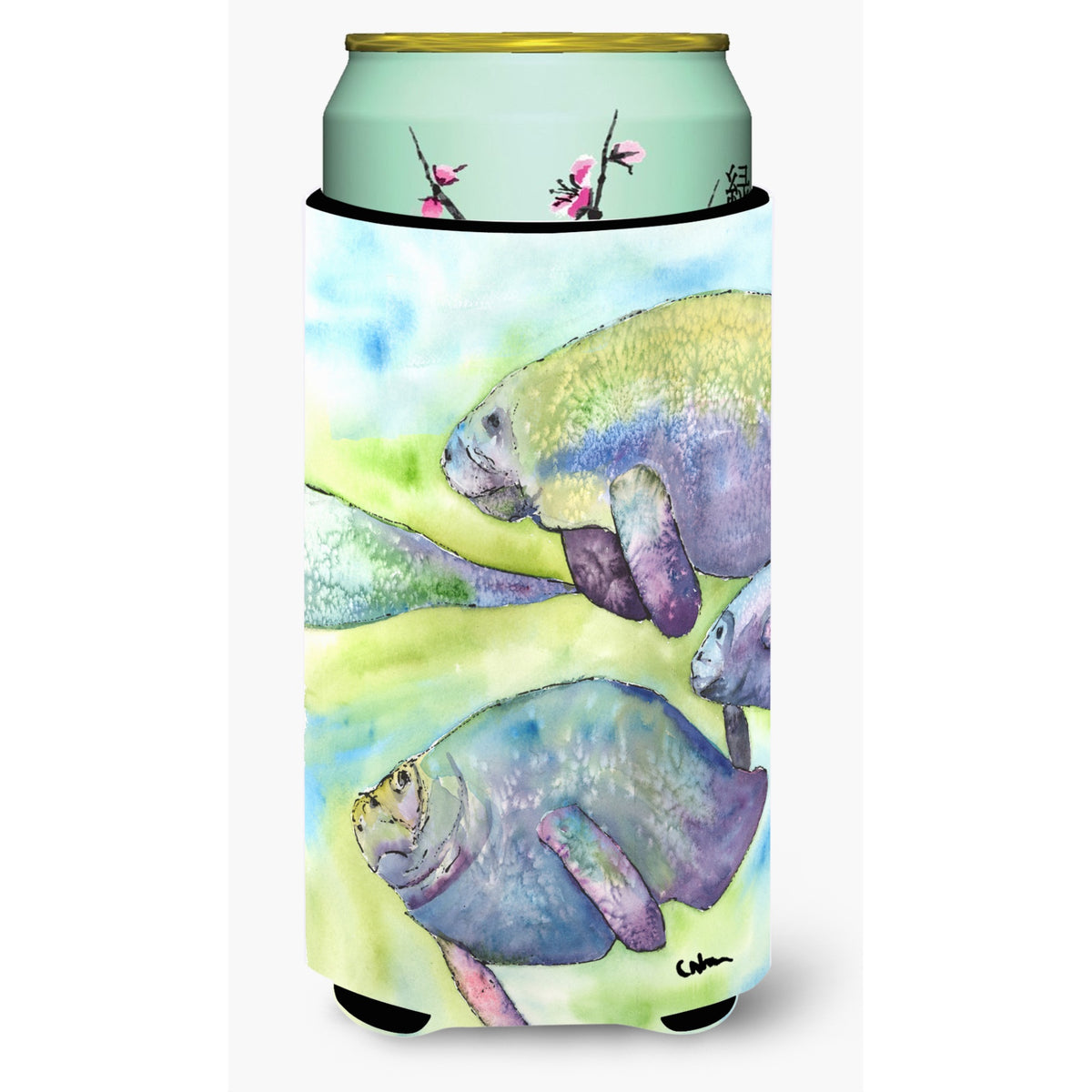 Manatee  Tall Boy Beverage Insulator Beverage Insulator Hugger