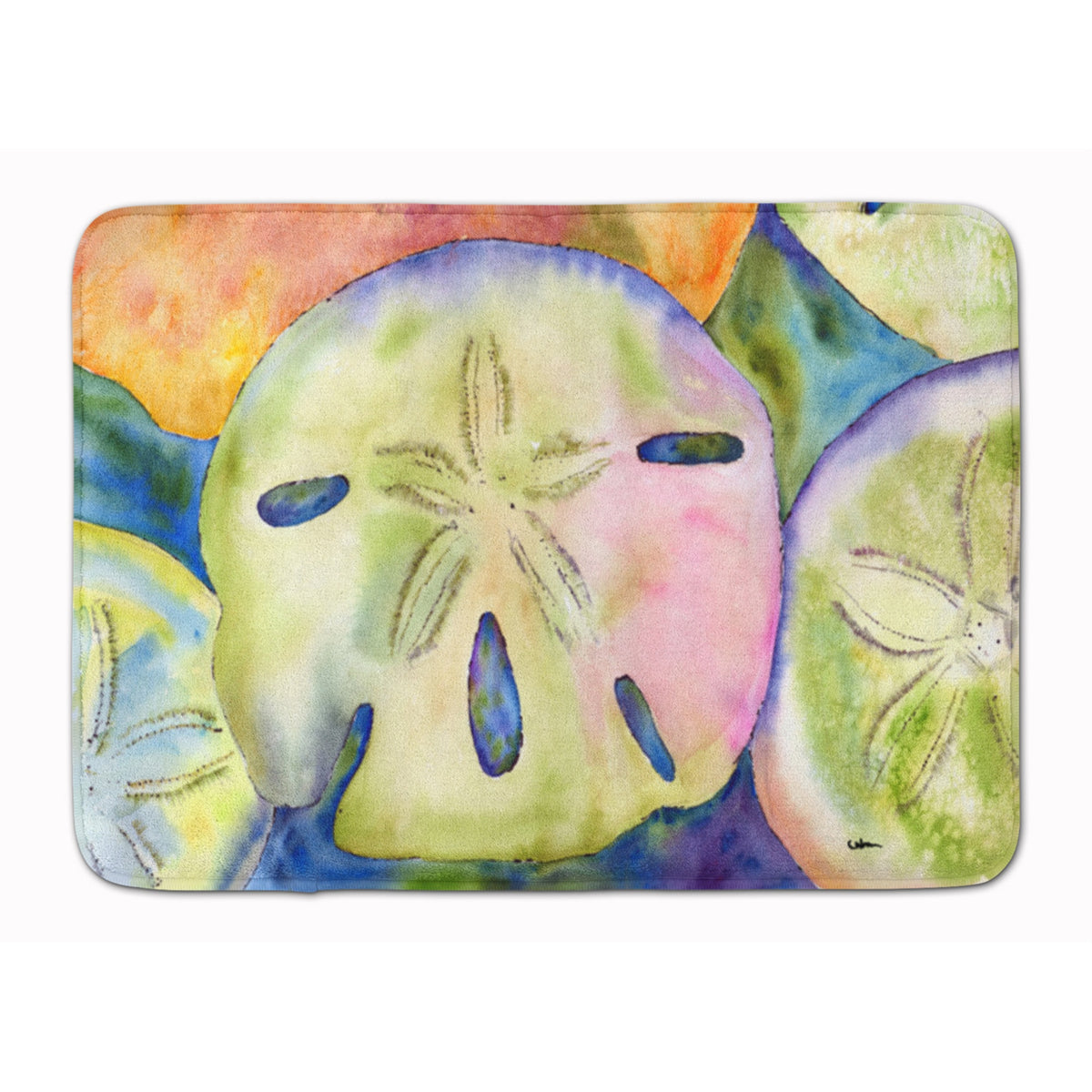 Caroline'S Treasures Sand Dollar Floor Mat, 19 X 27, Multicolor