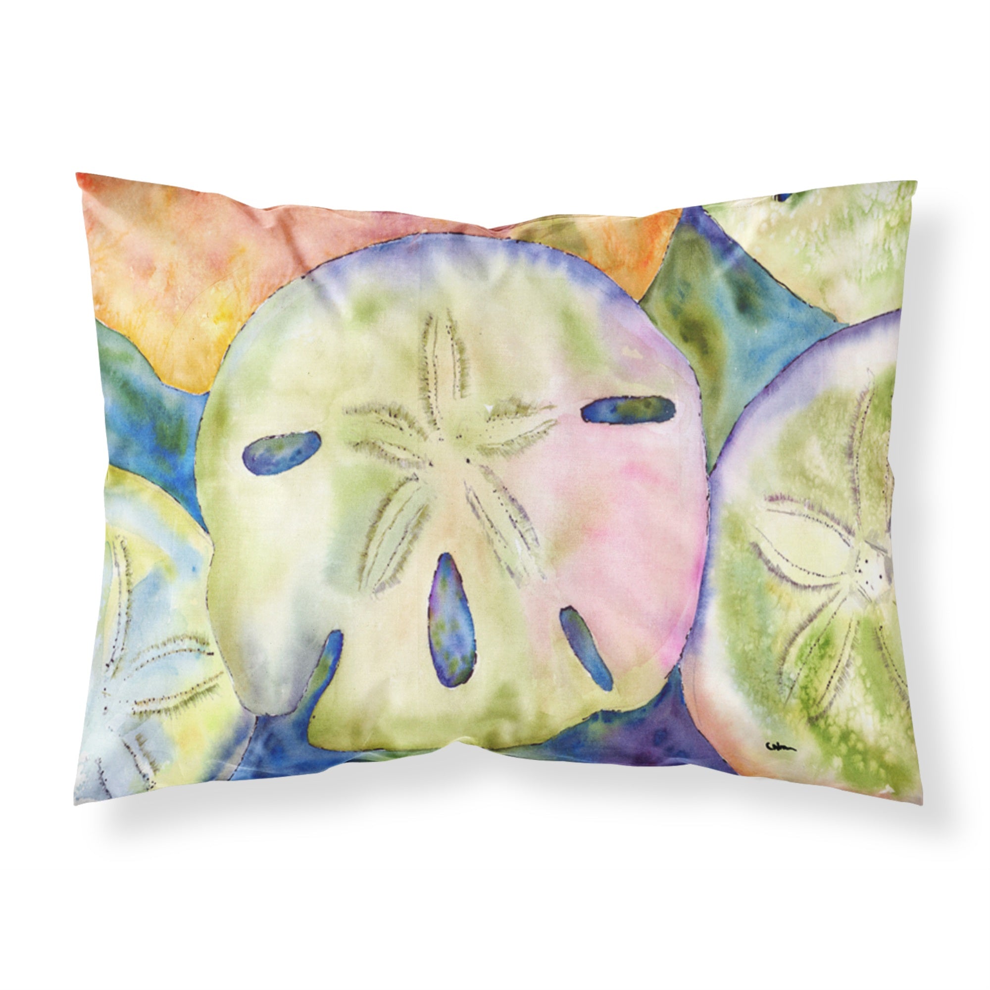 Caroline'S Treasures 8545Pillowcase Sand Dollar Moisture Wicking Fabric Standard Pillowcase, Large, Multicolor