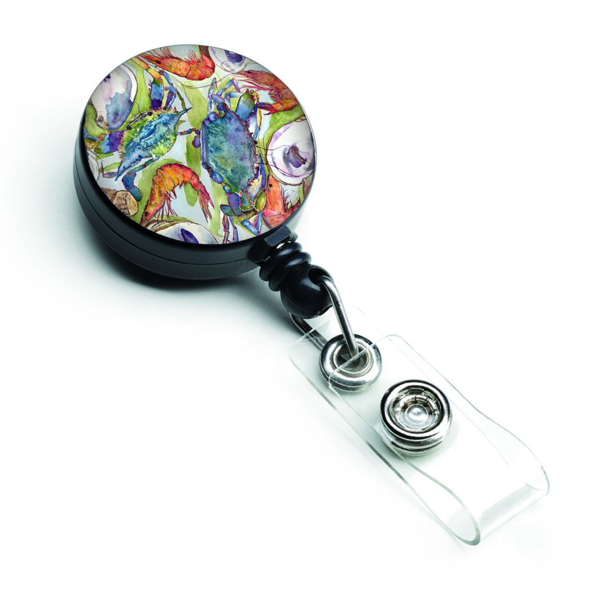 Caroline'S Treasures Crab Retractable Badge Reel, Multicolor (8547Br)