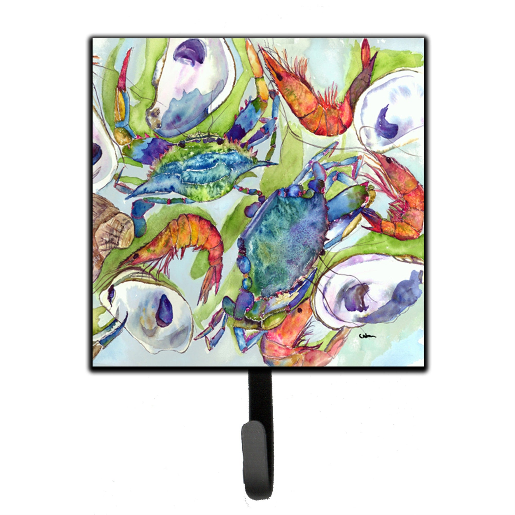 Caroline'S Treasures 8547Sh4 Crab Leash Holder Or Key Hook, Small, Multicolor
