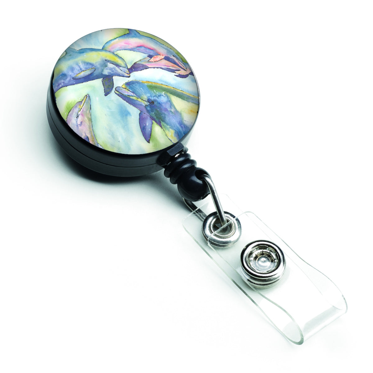 Caroline'S Treasures Dolphin Retractable Badge Reel, Multicolor (8548Br)