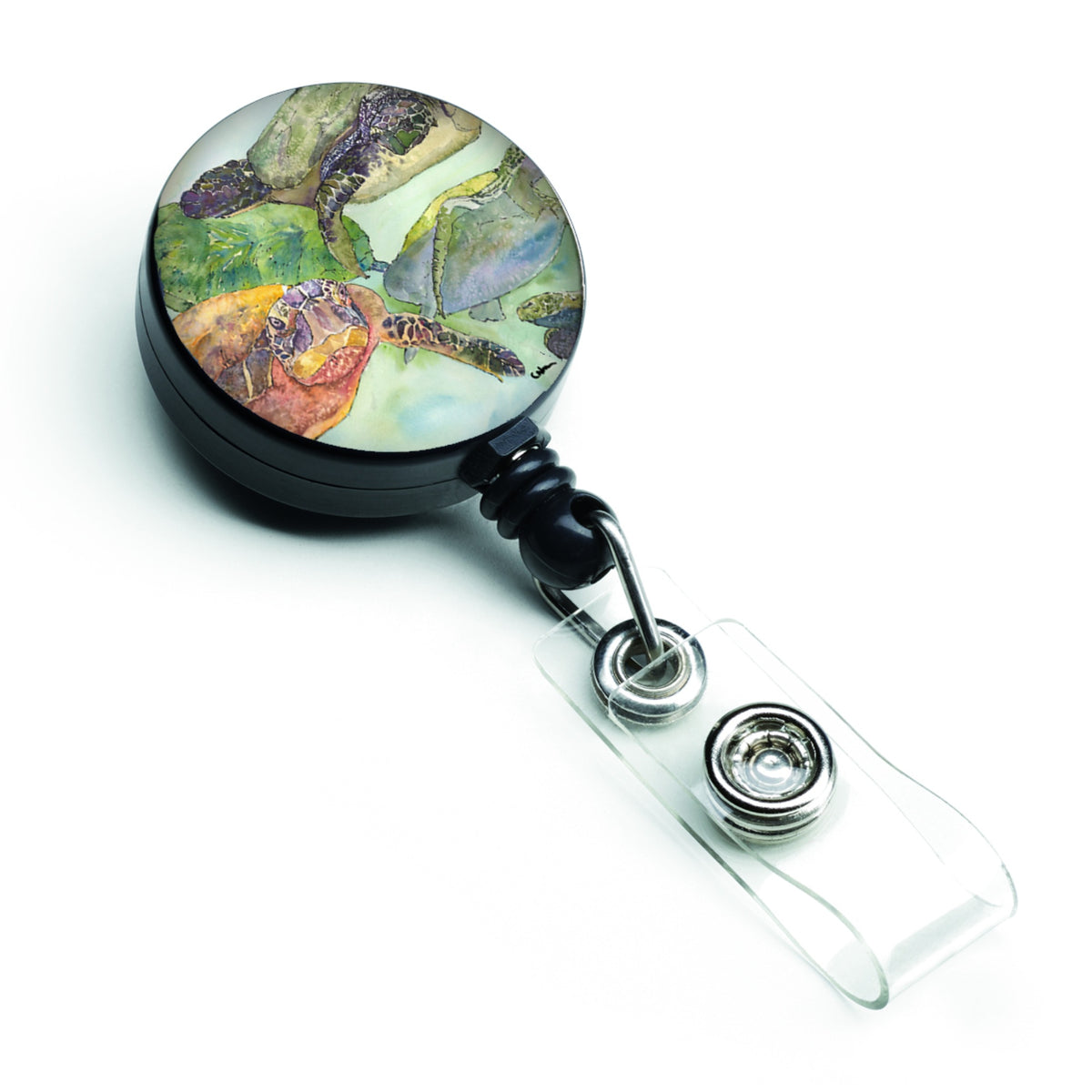 Caroline'S Treasures Turtle Retractable Badge Reel, Multicolor (8549Br)