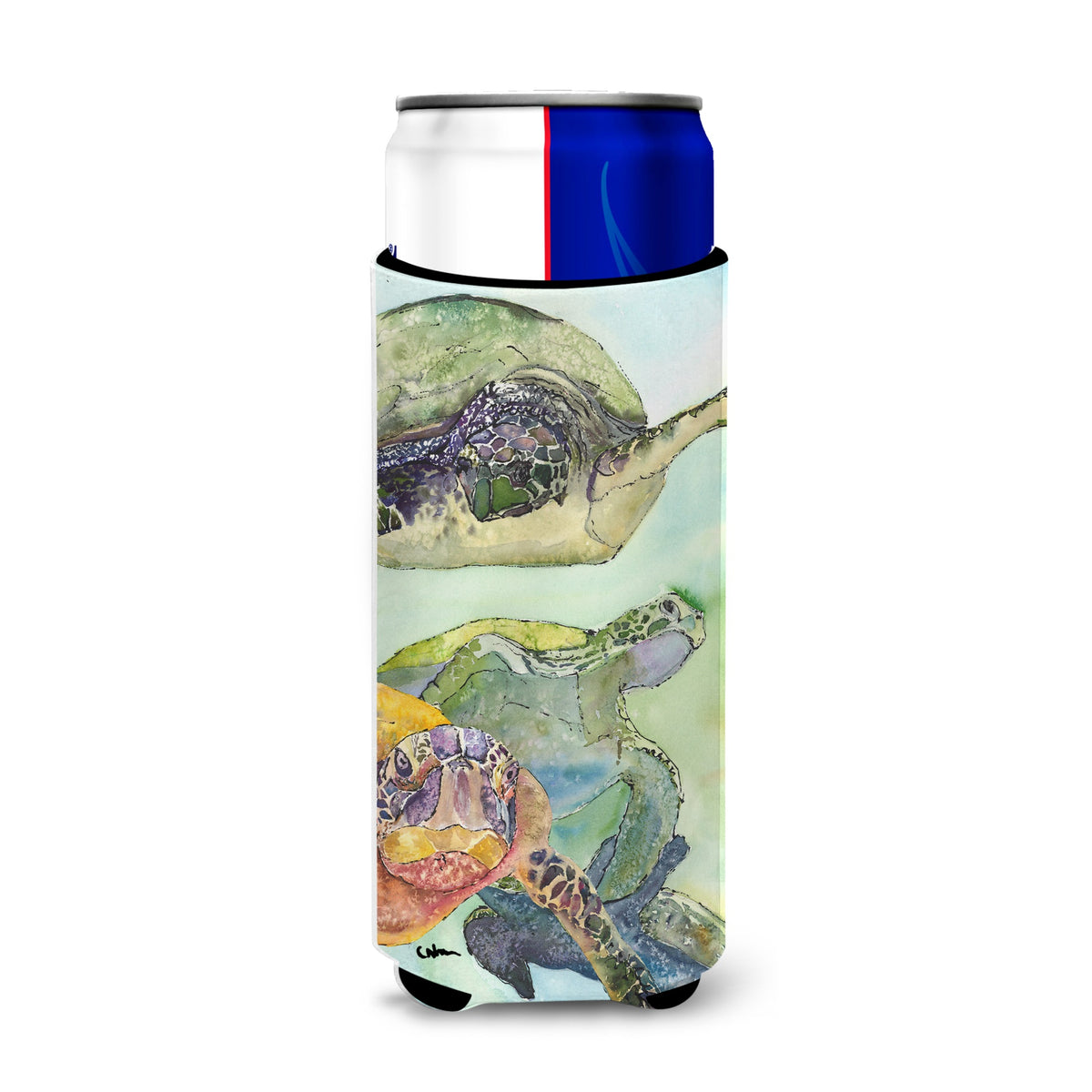 Turtle Loggerhead Ultra Beverage Insulators For Slim Cans 8549Muk
