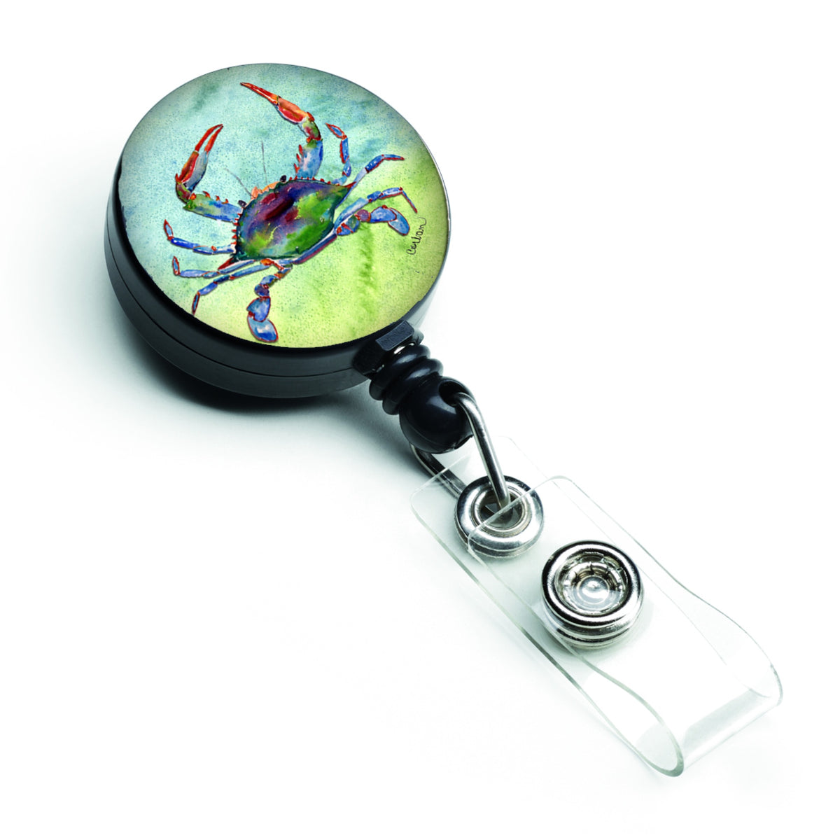 Caroline'S Treasures Crab Retractable Badge Reel, Multicolor (8550Br)