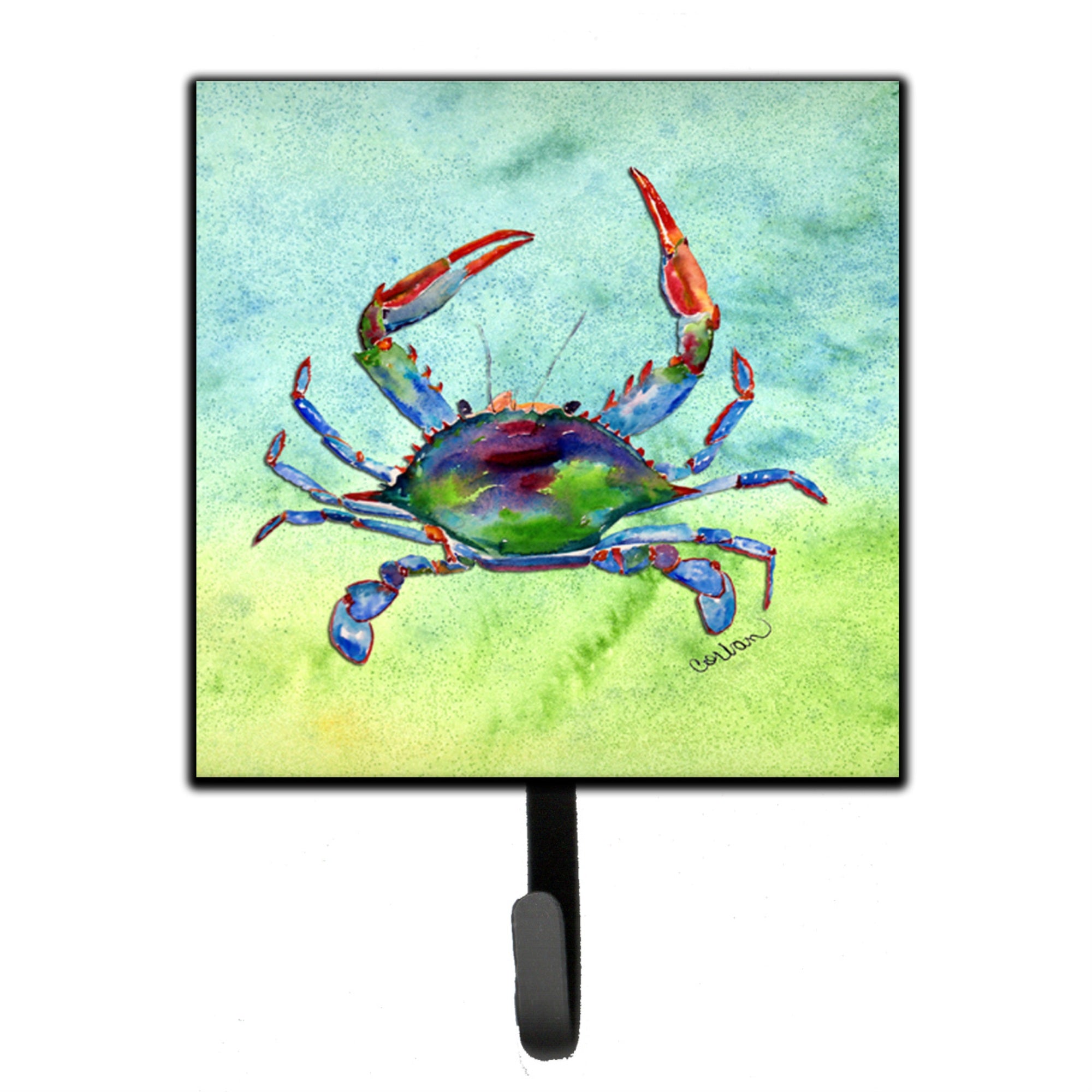 Caroline'S Treasures 8550Sh4 Crab Leash Holder Or Key Hook, Small, Multicolor