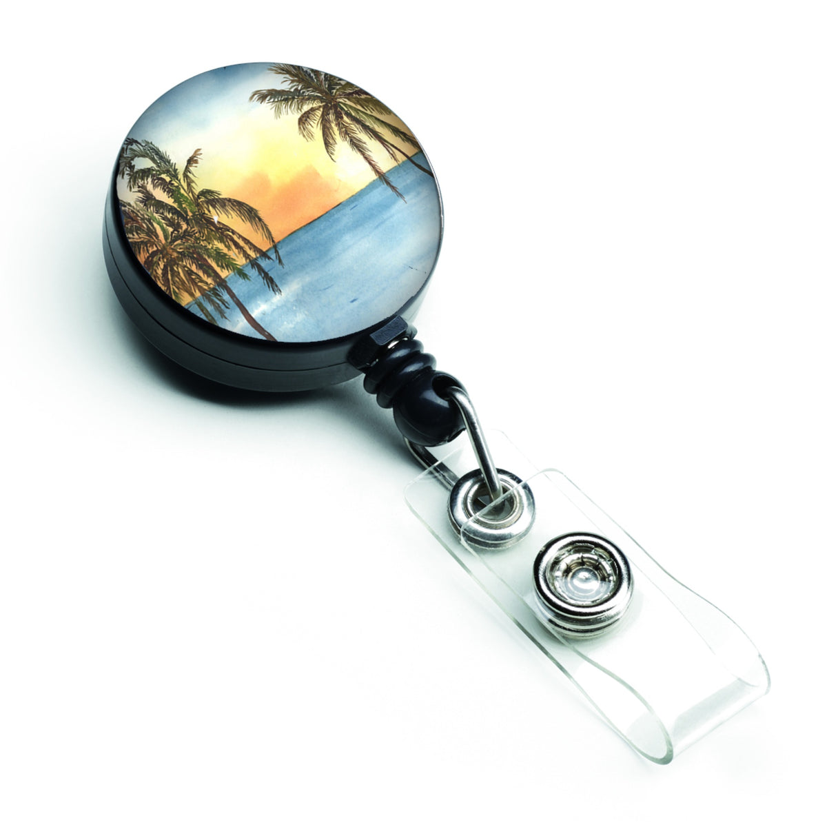 Caroline'S Treasures Palm Tree Retractable Badge Reel, Multicolor (8551Br)