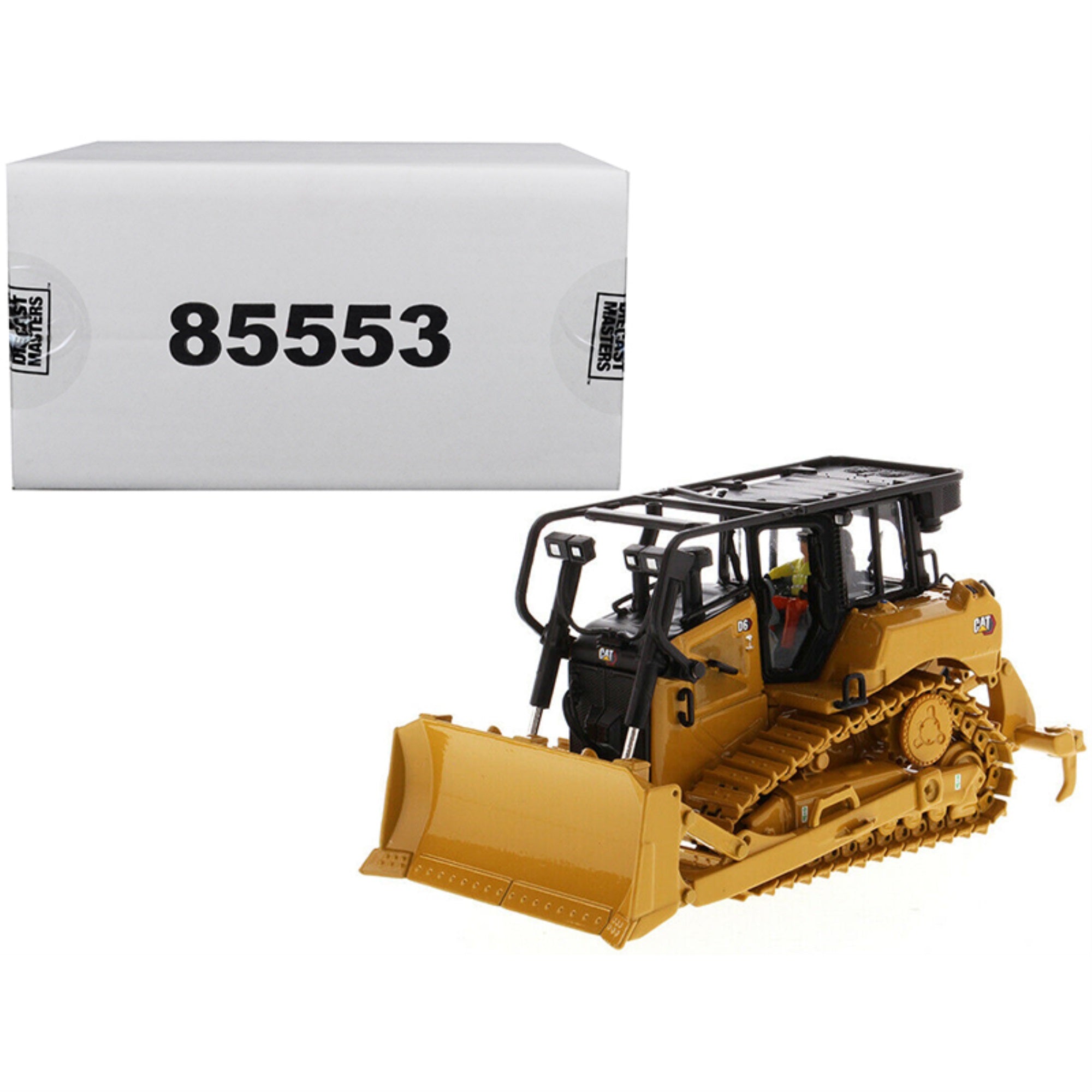 Cat Caterpillar D6 Track Type Tractor Dozer With Su Blade And Operator 'High Line' Series 1/50 Diecast Model By Diecast Masters