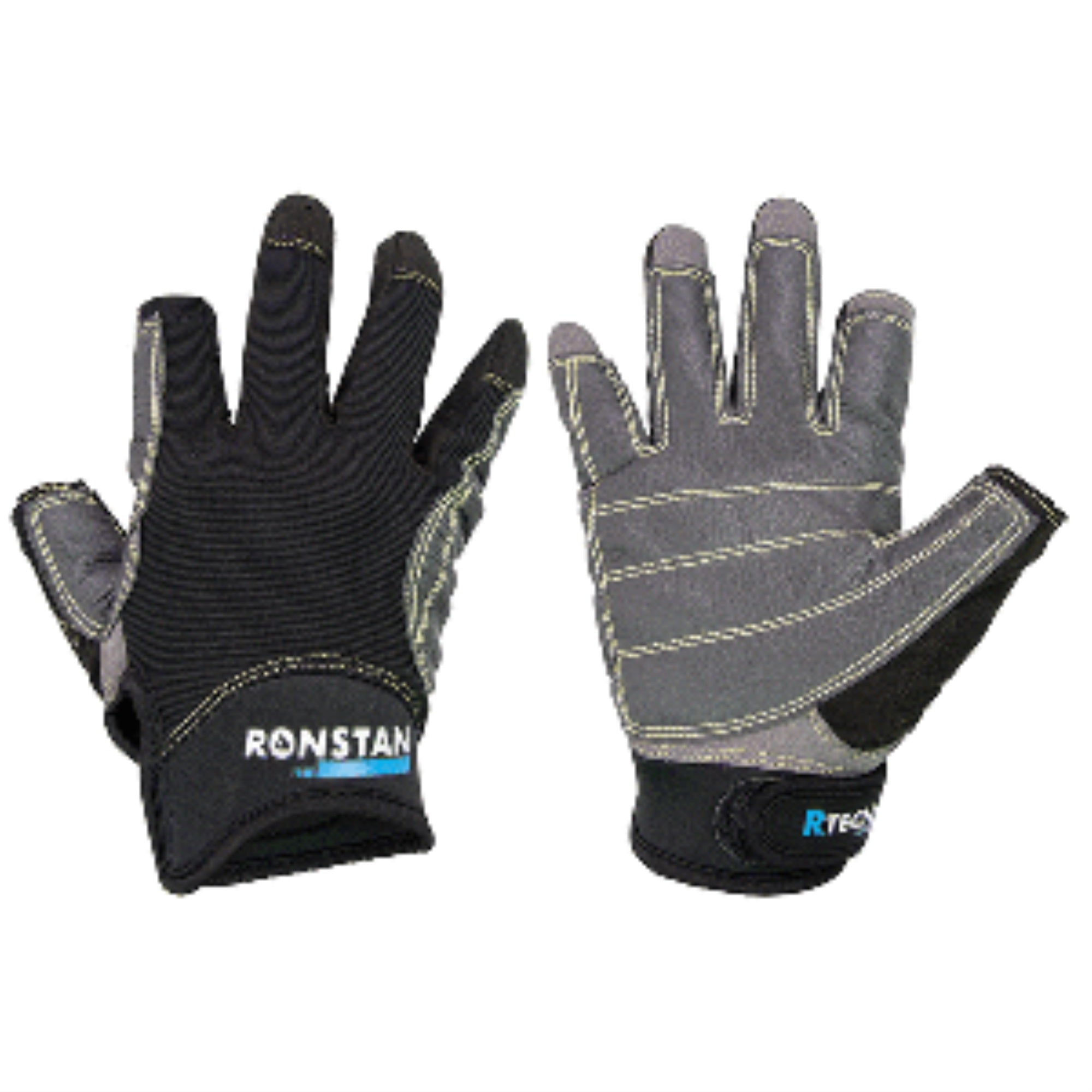 Ronstan Sticky Race Gloves - 3-Finger - Black - Xs