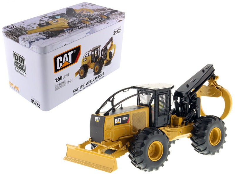 Cat Caterpillar 555D Wheel Skidder With Operator 'High Line Series' 1/50 Diecast Model By Diecast Masters