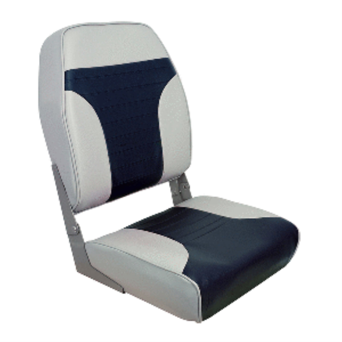 Springfield High Back Multi-Color Folding Seat - Blue/Grey