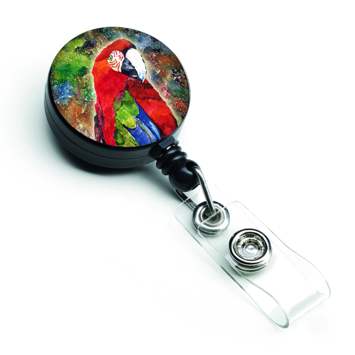 Caroline'S Treasures Bird, Parrot Retractable Badge Reel, Multicolor (8606Br)