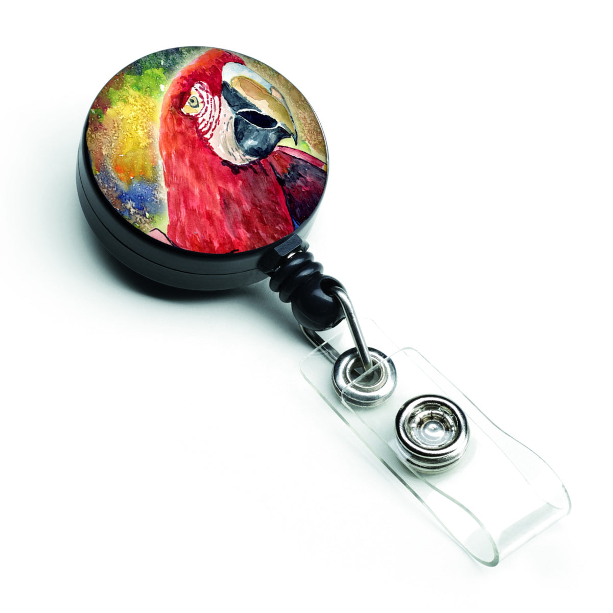Caroline'S Treasures Bird, Parrot Retractable Badge Reel, Multicolor (8607Br)