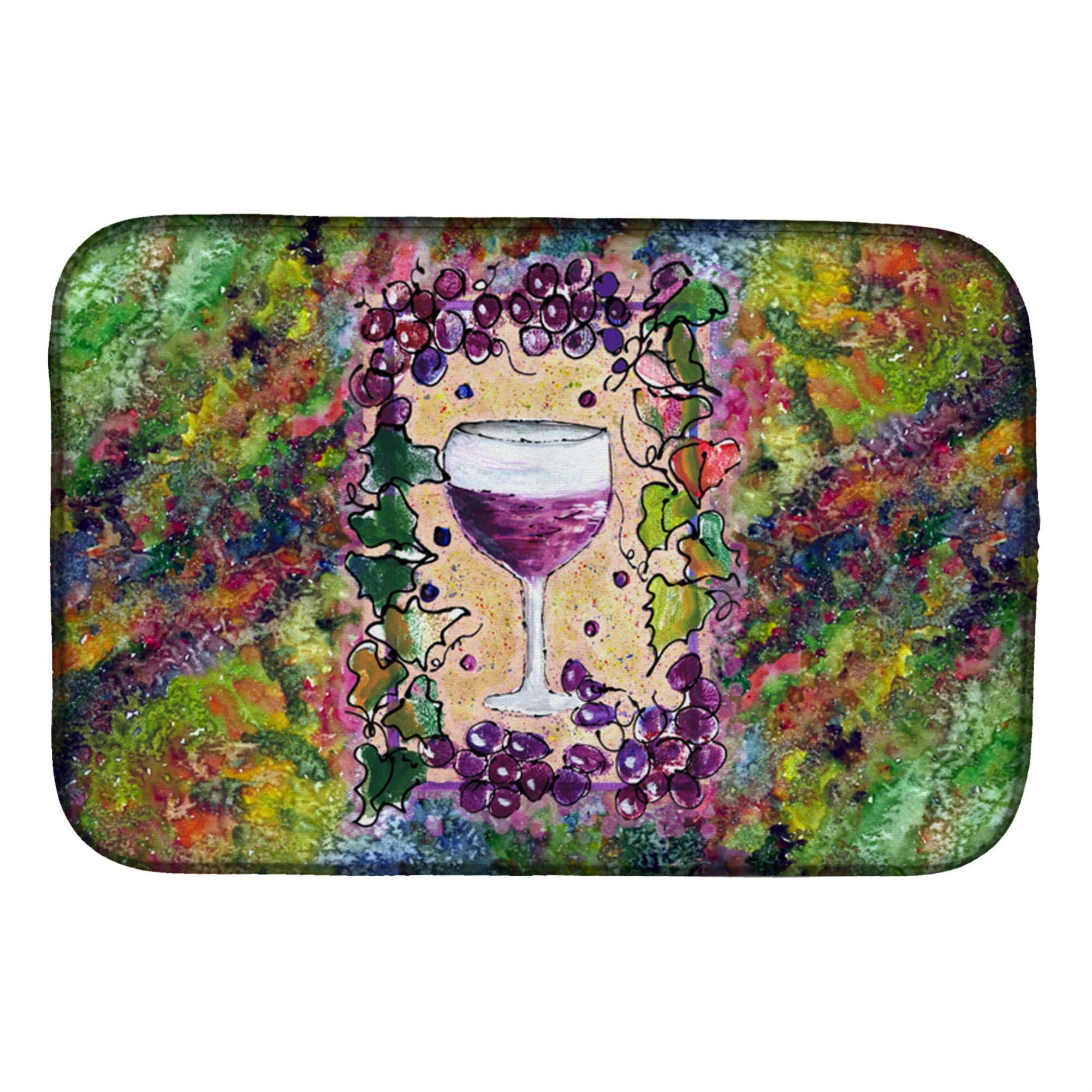 Caroline'S Treasures 8616Ddm Dish Drying Mat, 14 X 21, Multicolor