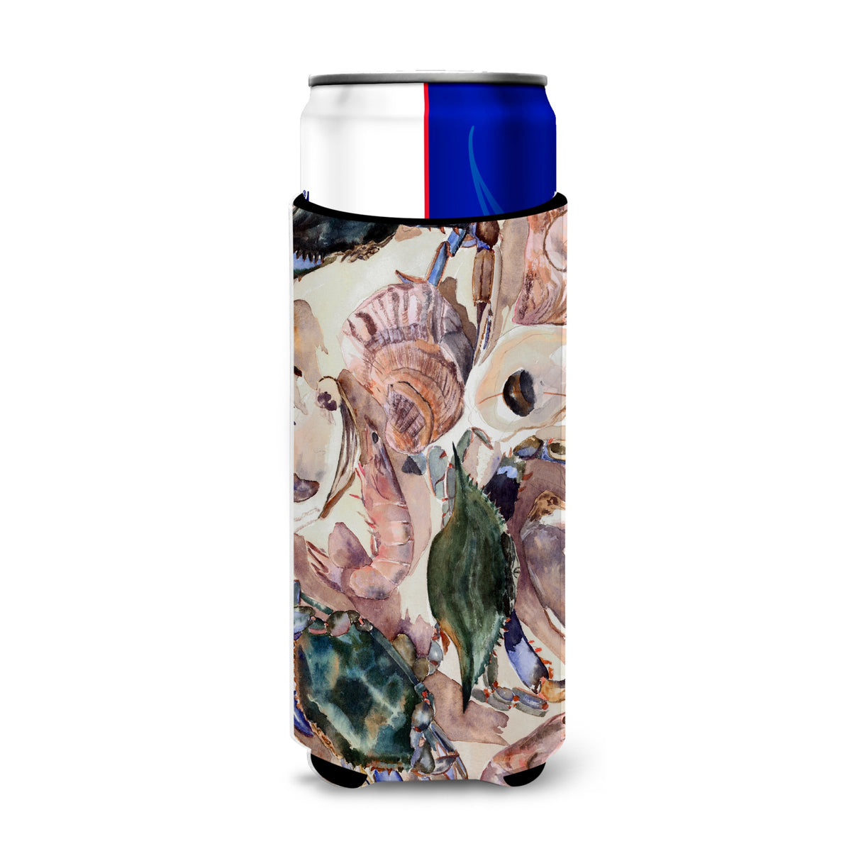 Crab And Oysters Ultra Beverage Insulators For Slim Cans 8618Muk