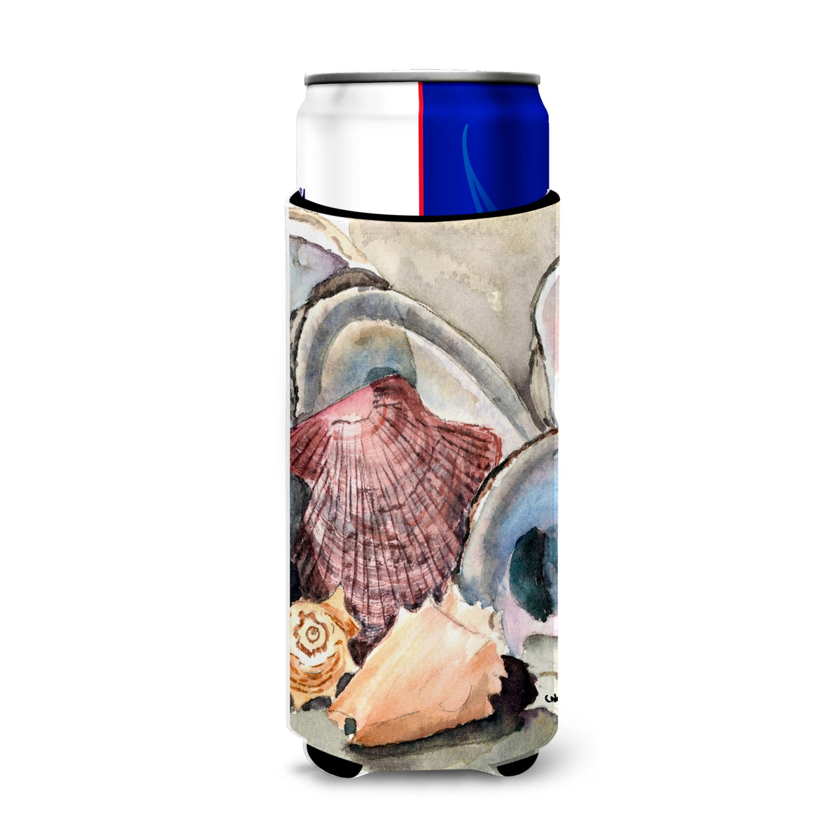 Sea Shells Ultra Beverage Insulators For Slim Cans 8619Muk