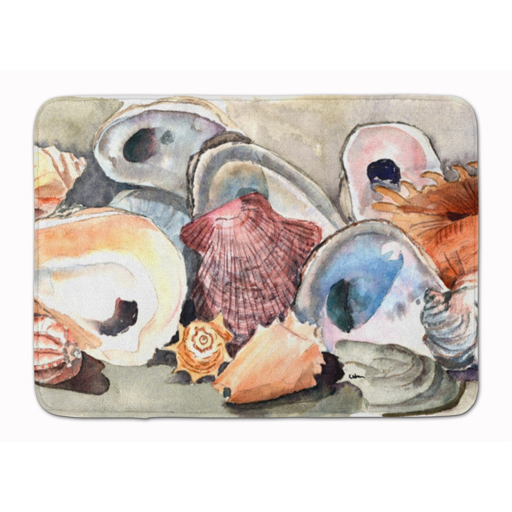 Caroline'S Treasures Sea Shells Floor Mat, 19 X 27, Multicolor