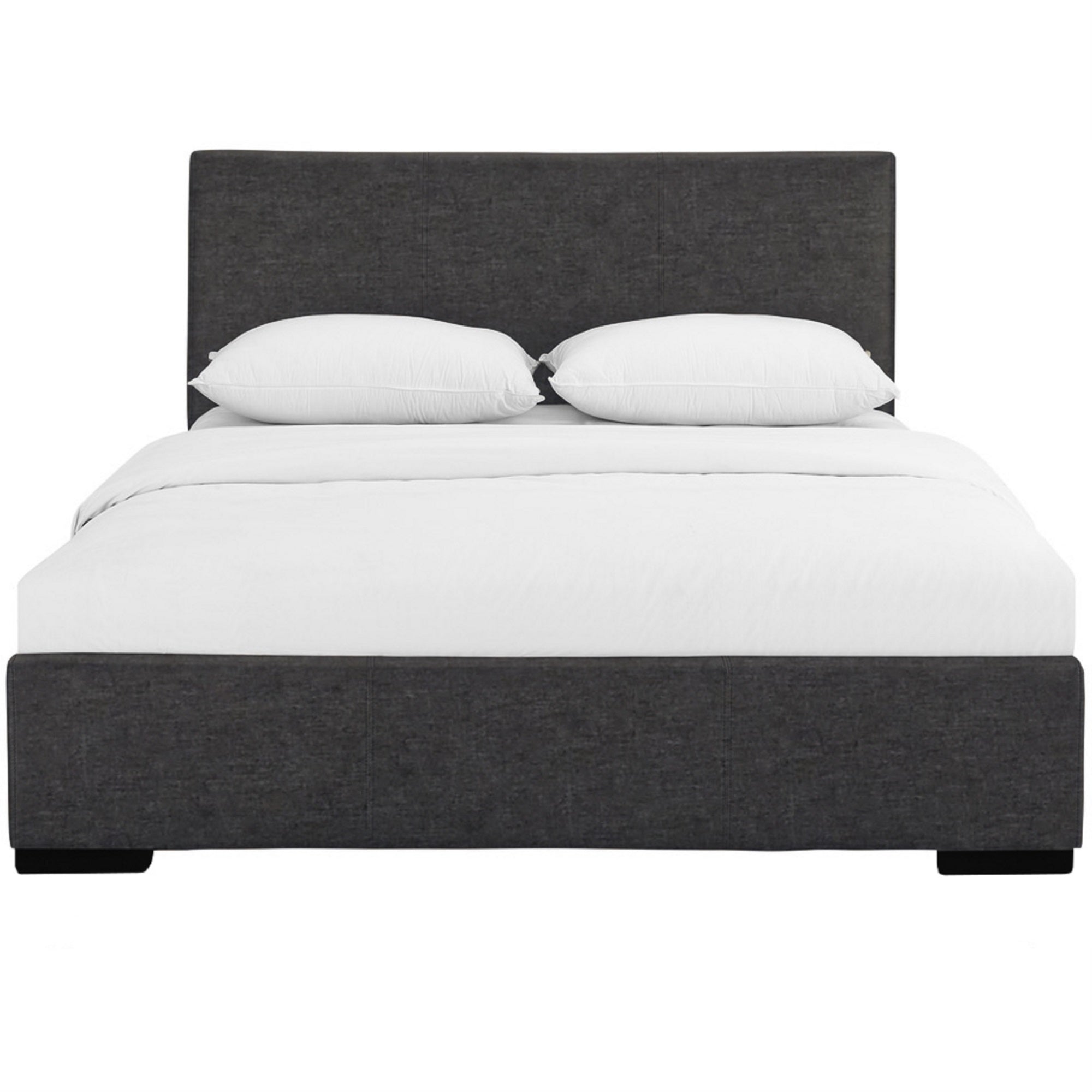 Hindes Upholstered Platform Bed, Grey, Queen