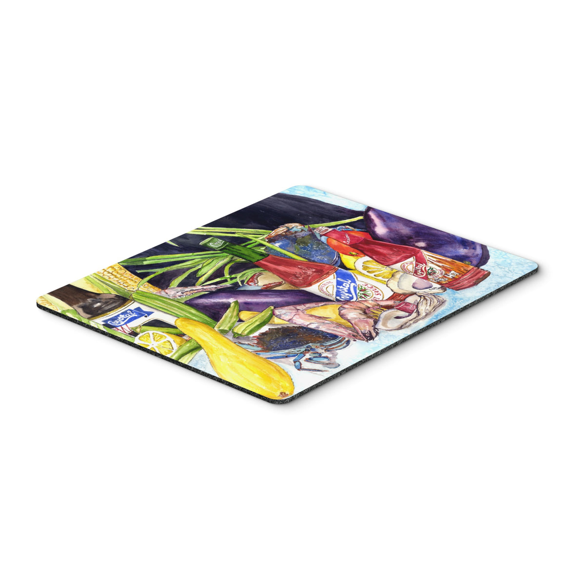 Caroline'S Treasures Crystal Hot Sauce With Seafood Mouse Pad/Hot Pad/Trivet (8637Mp)