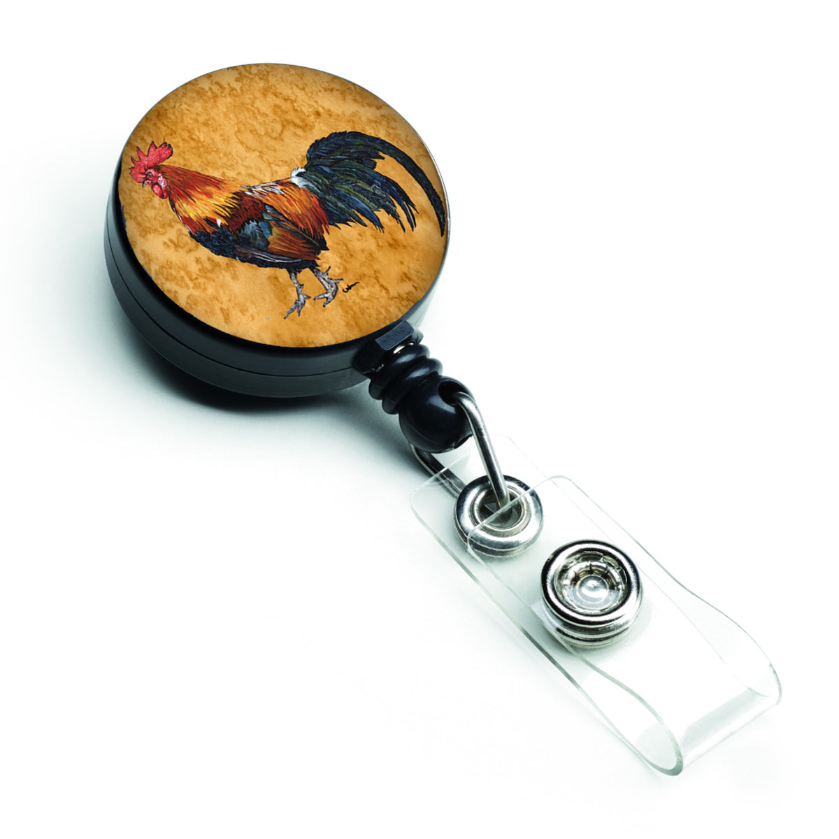 Caroline'S Treasures Rooster Retractable Badge Reel, Multicolor (8651Br)