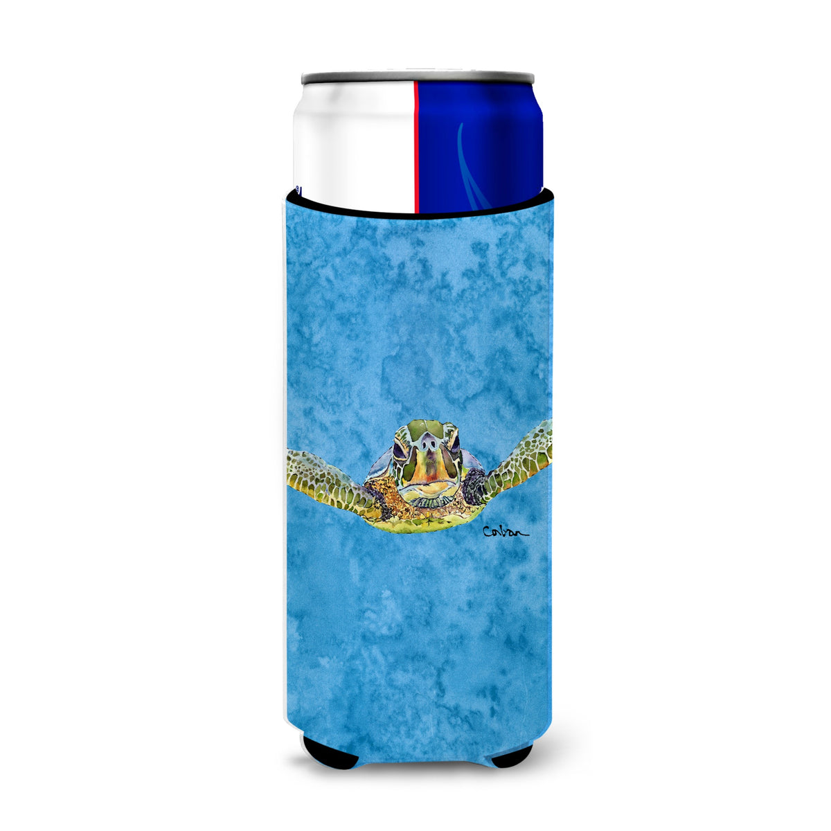 Turtle  Coming At You Ultra Beverage Insulators For Slim Cans 8653Muk